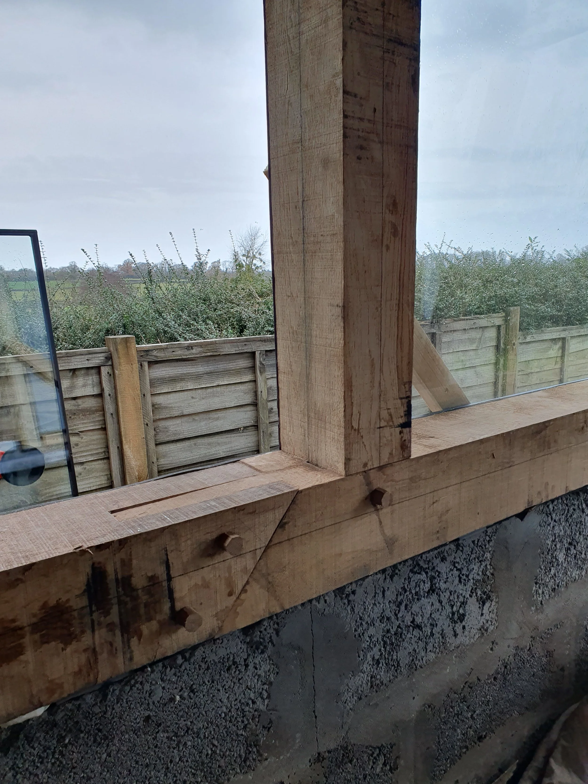 Green oak framing, carpentry