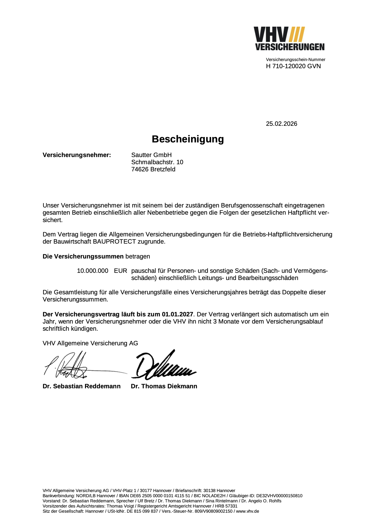 Versicherung