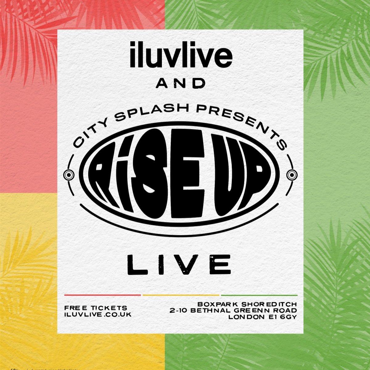 iluvlive & City Splash: RISE UP LIVE 25.05.25