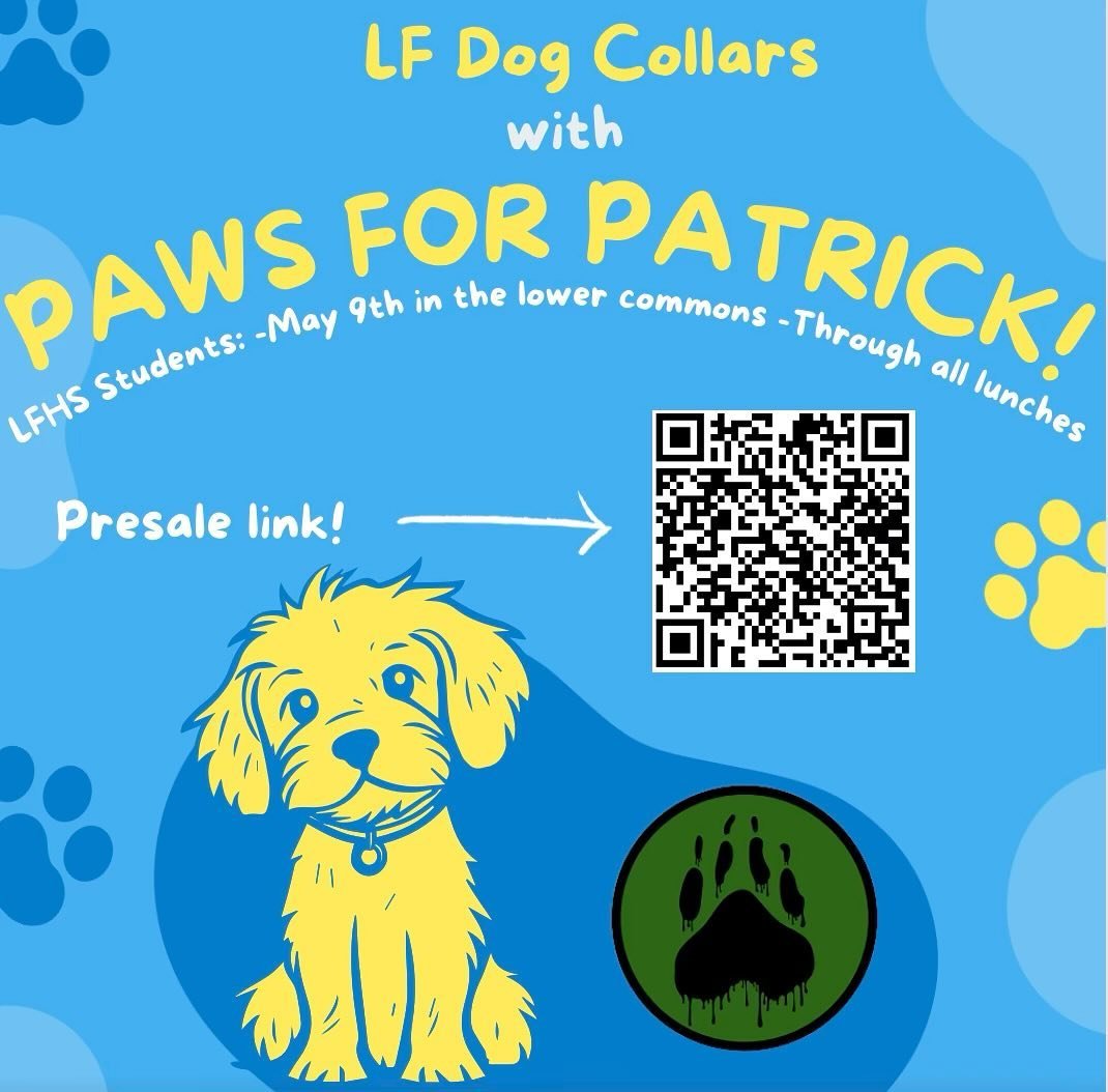 Thank you to @lfdogcollars for partnering with @pawsforpatrick! Take a peak at the exclusive Lake Forest dog collars and make sure you preorder yours today! 🐶🐕 All proceeds will be donated to our organization, furthering our mission in mental healt