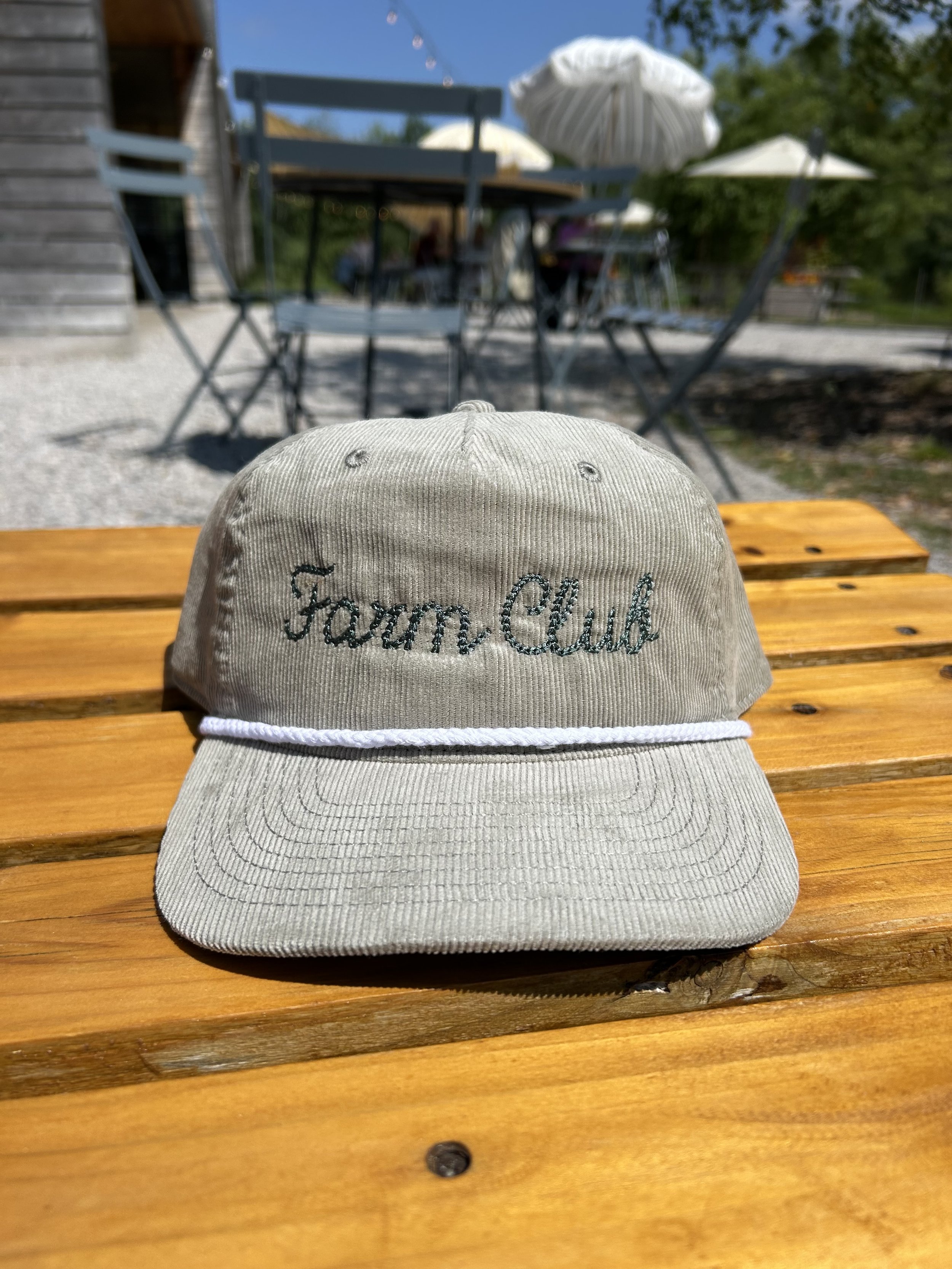 Corduroy Hat - Sage Green Rope Hat