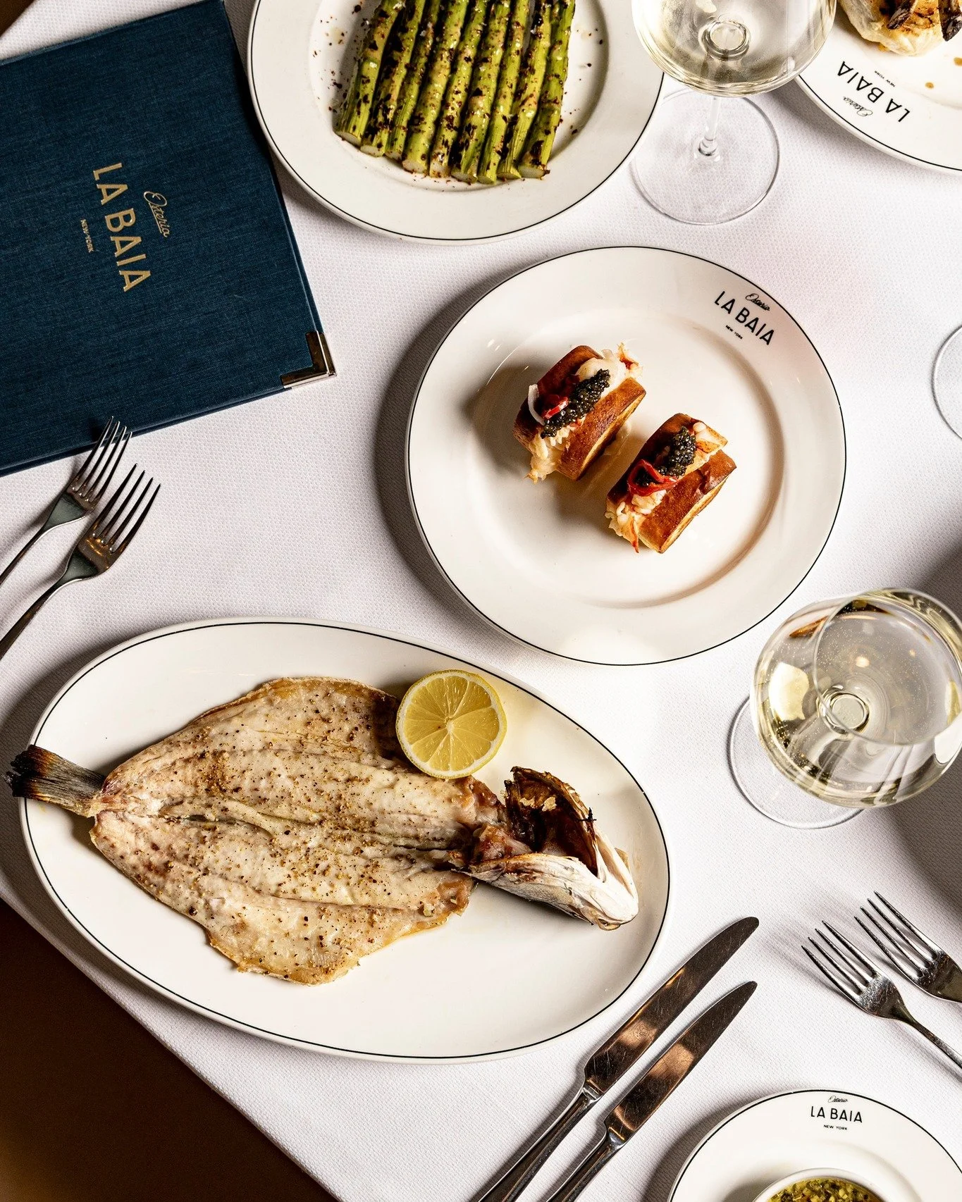 A menu designed for contrast and balance.