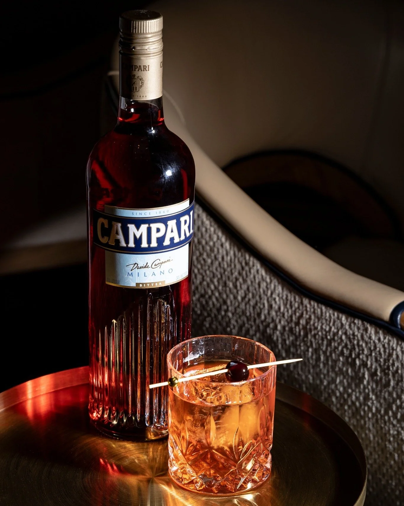 Amaretto Negroni.
A structured balance of gin, vermouth and amaretto.