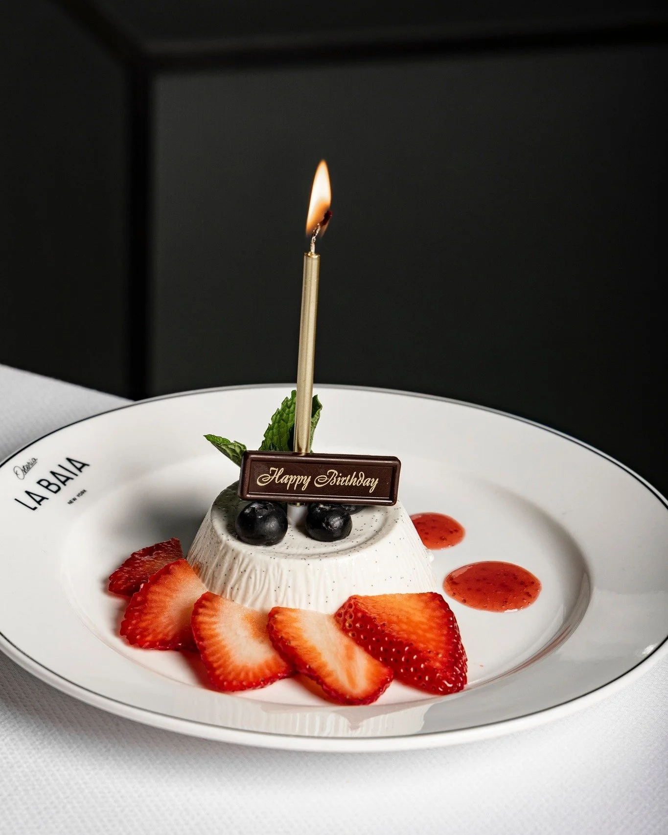 A sweet way to mark the moment. 
Birthdays at Osteria La Baia.
