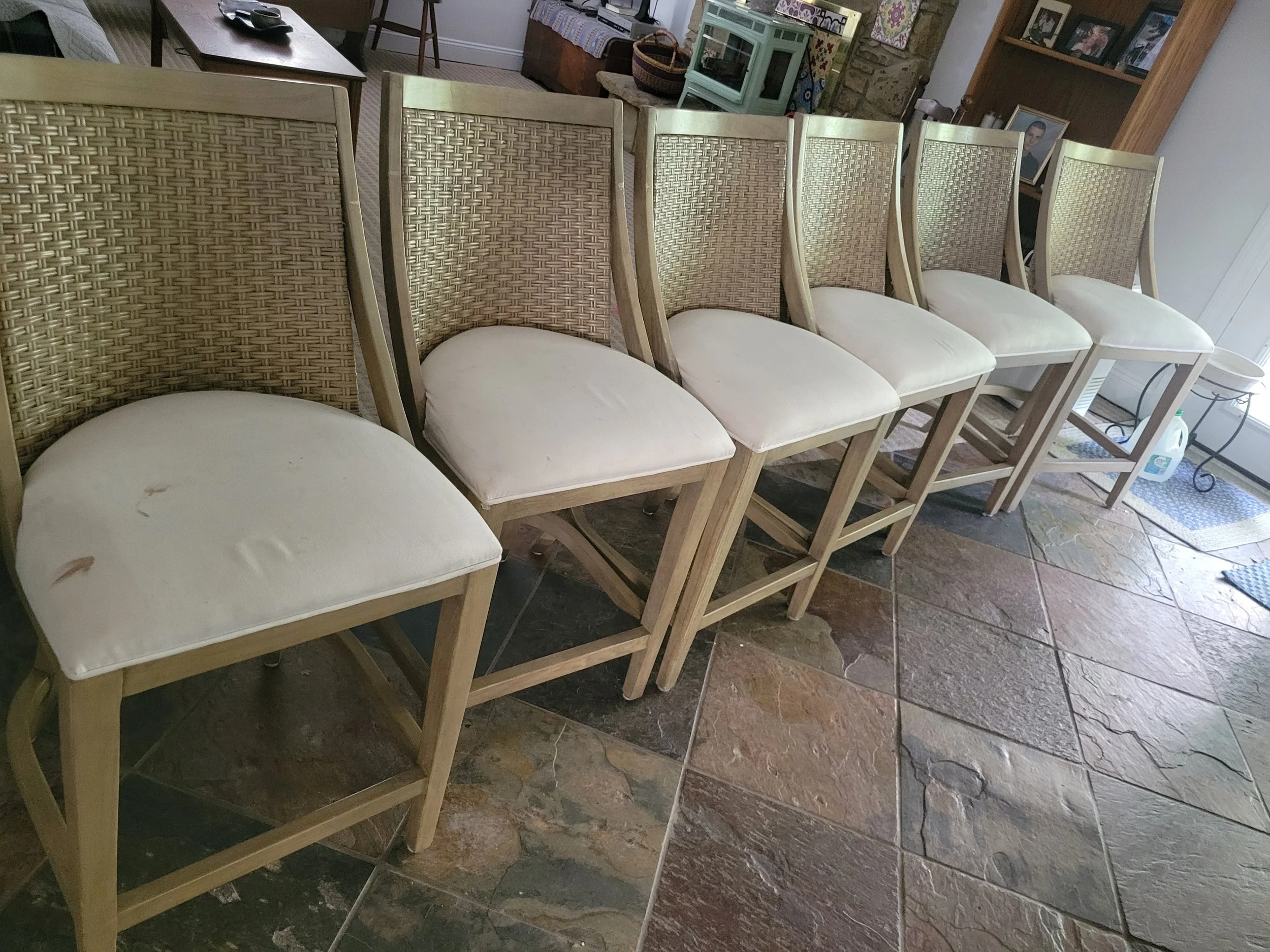 Dining chairs to be recovered