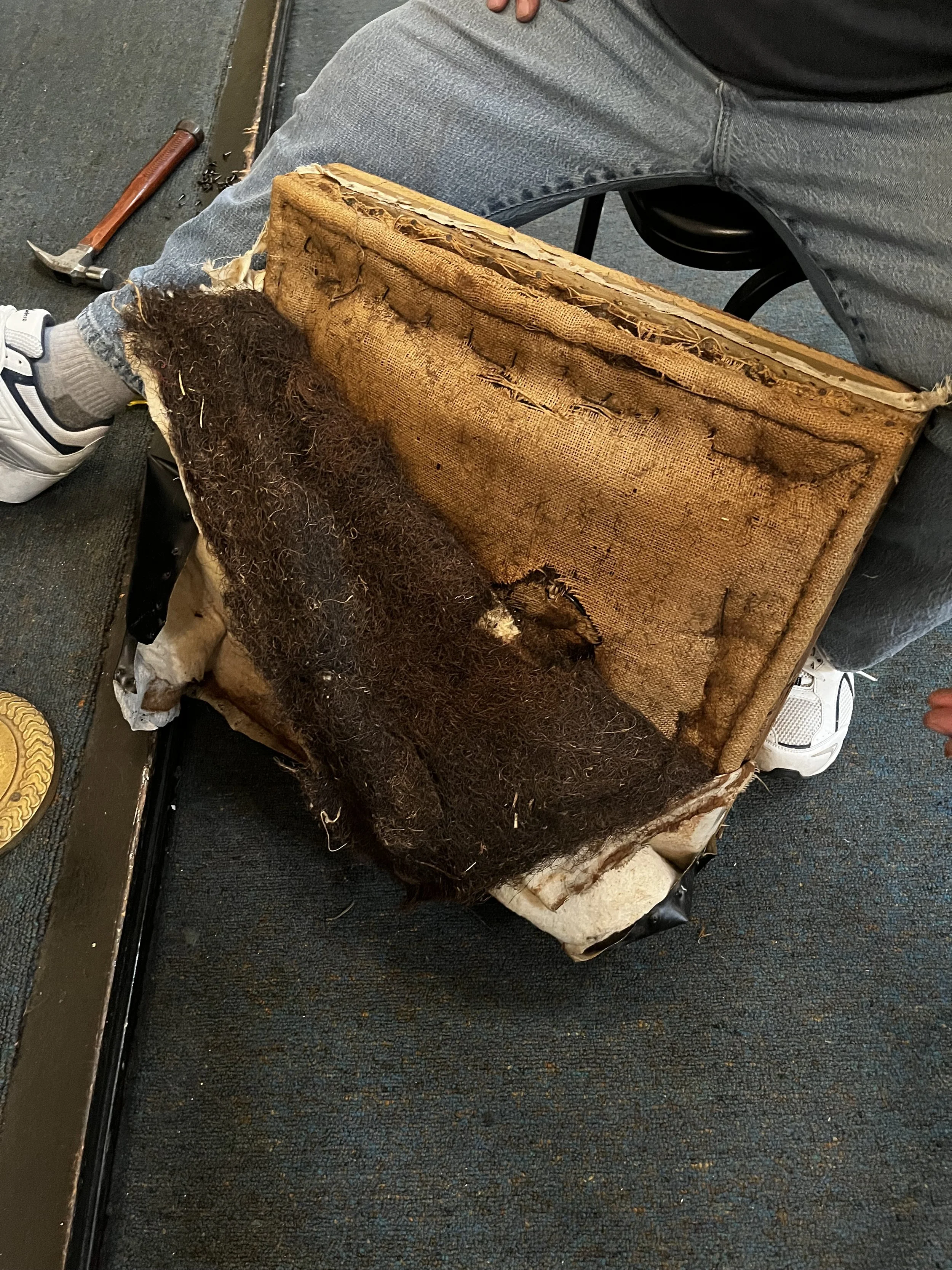 100 year old padding and webbing