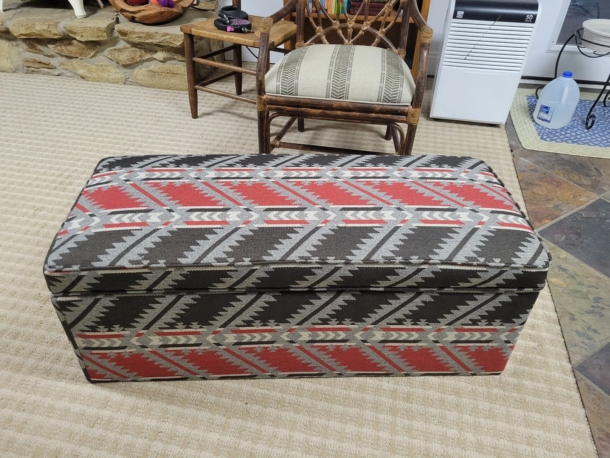 Ottoman Reupholstered