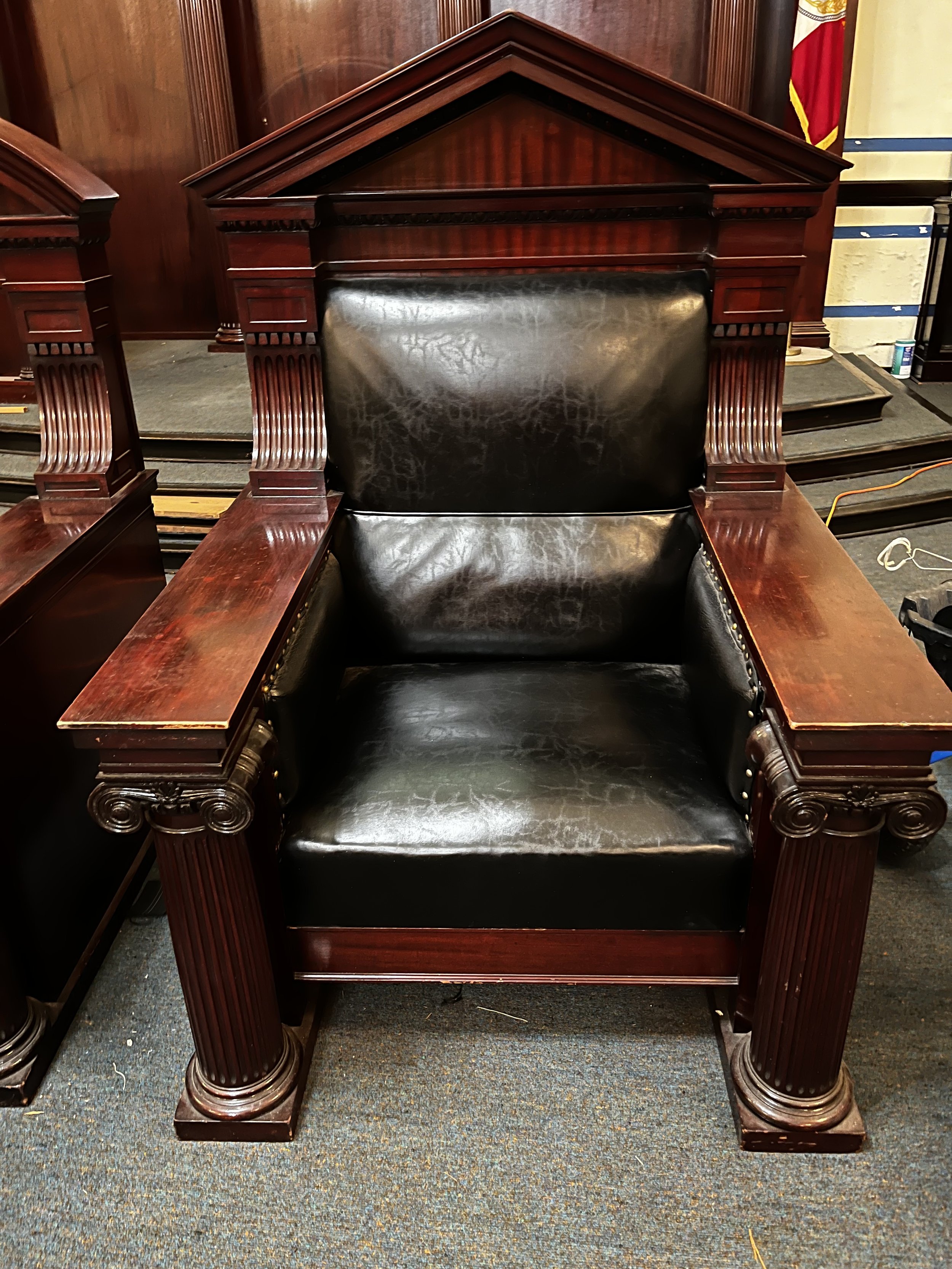 One completed chair Masonic Lodge