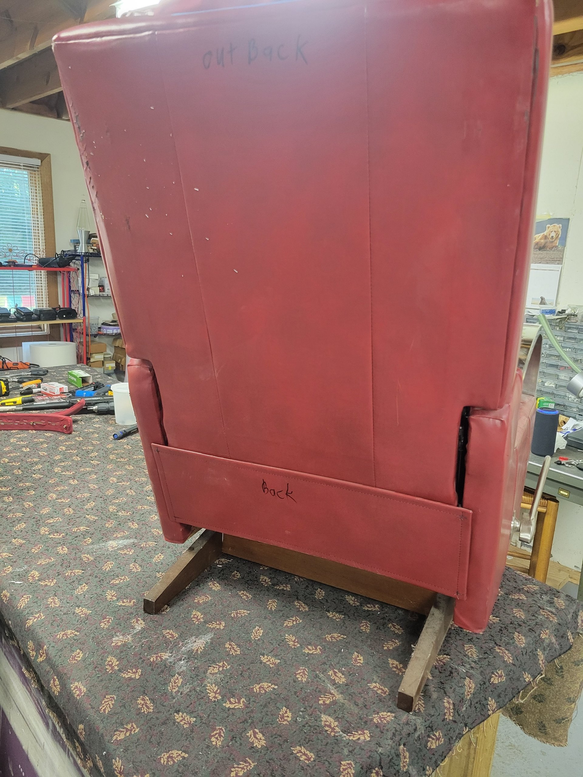 Damaged Lazy Boy Recliner Back