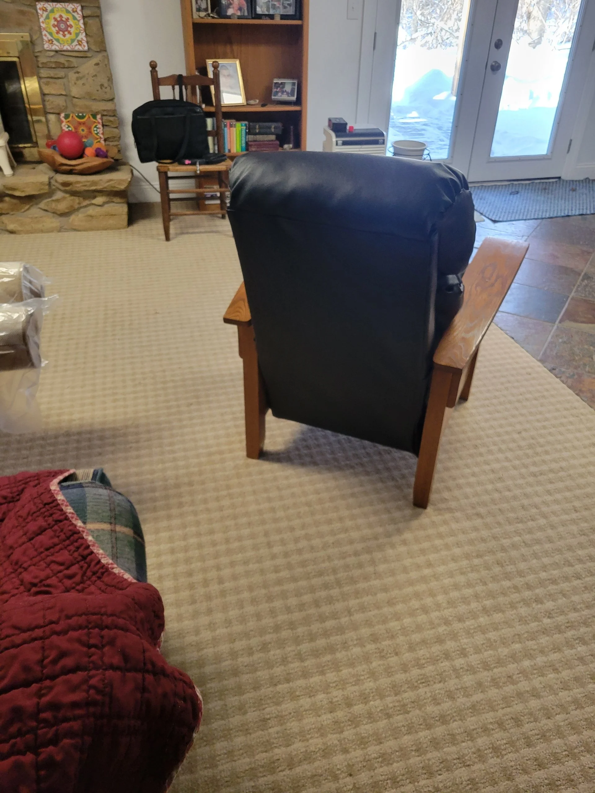 Reupholstered Lazy Boy Recliner Back