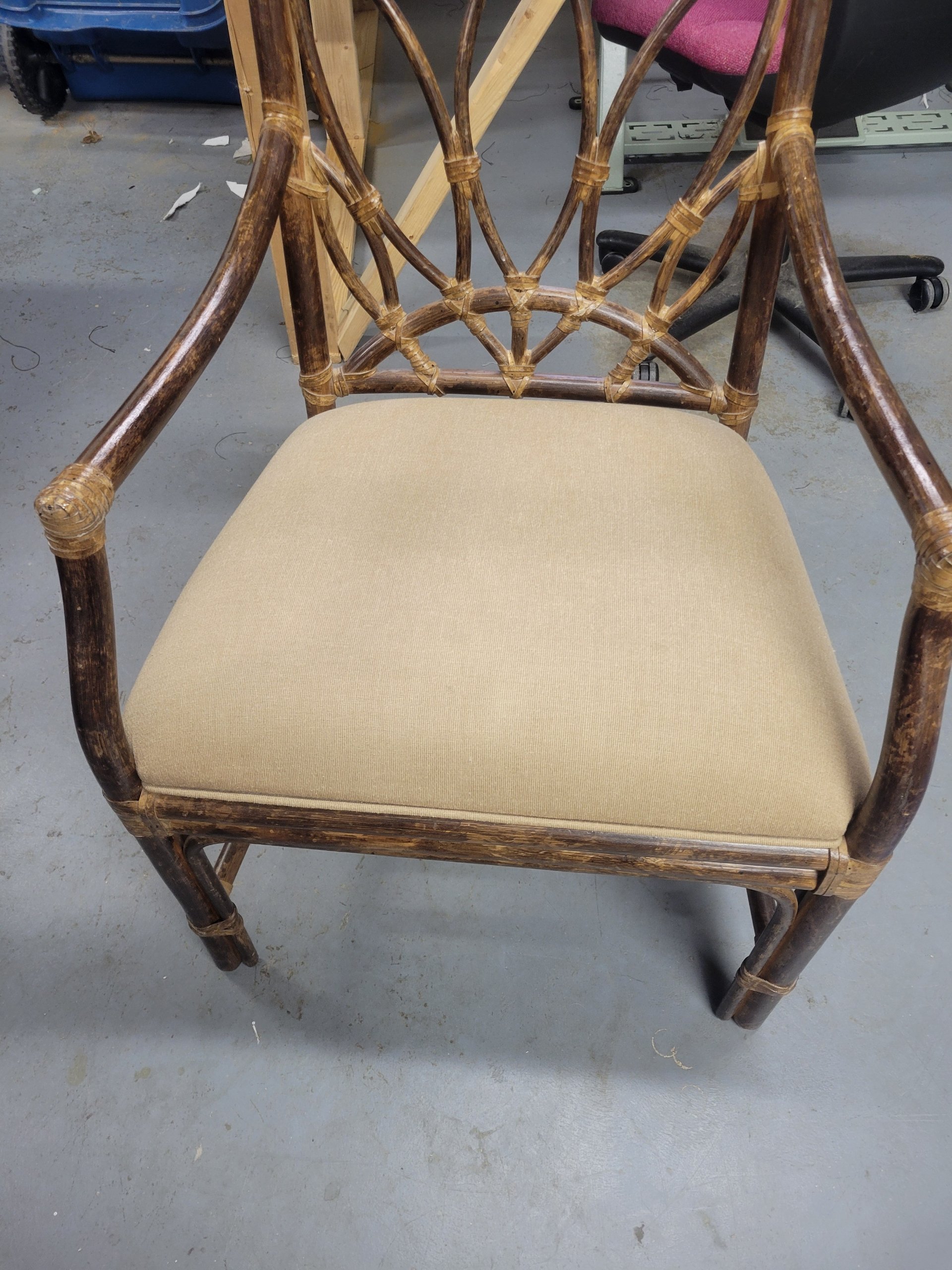 Bamboo Chair to be Reupholstered