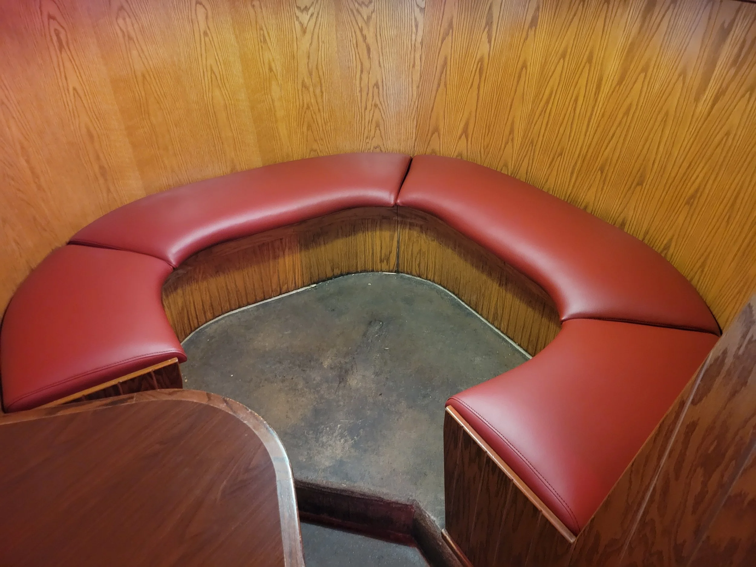 Texas Corral corner booth seats