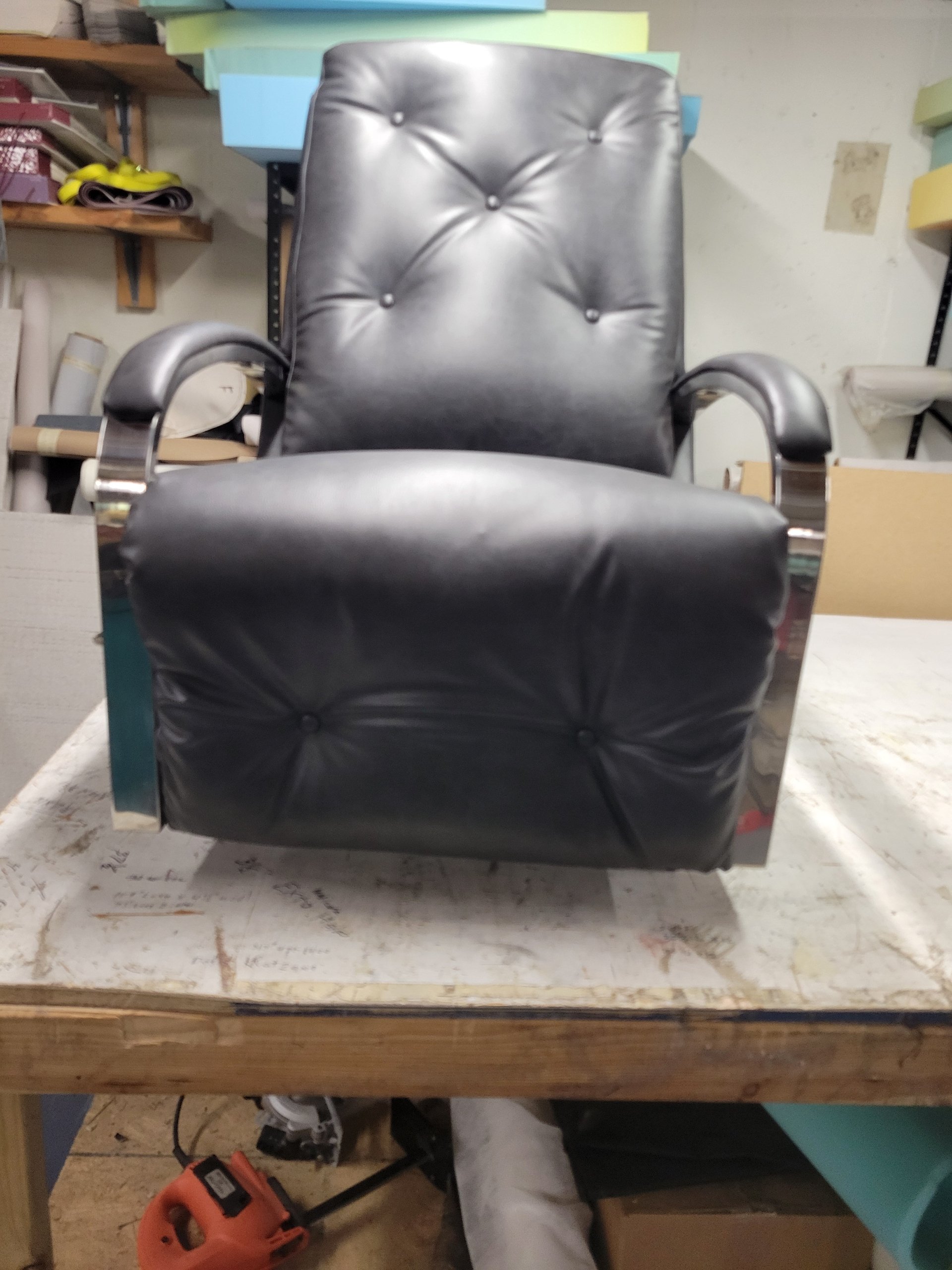 Reupholstered front Lazy Boy Recliner