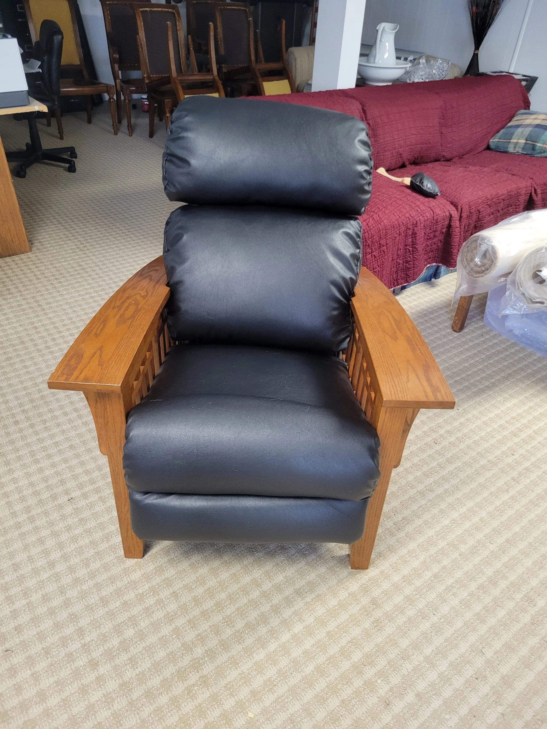 Reupholstered Lazy Boy Recliner Front