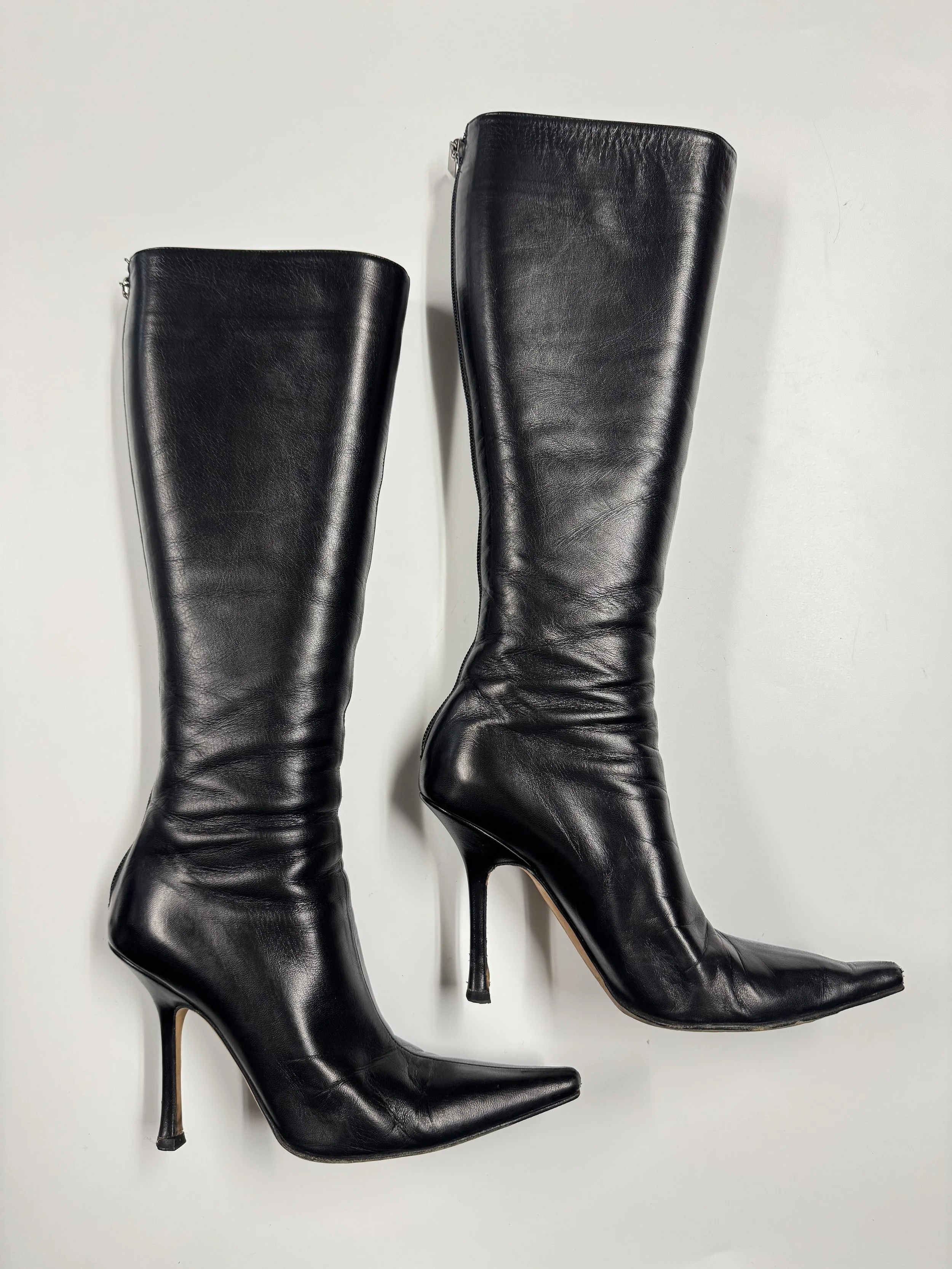 Jimmy Choo Pointed Toe Boots - Size 36.5 - GIMI RARITY