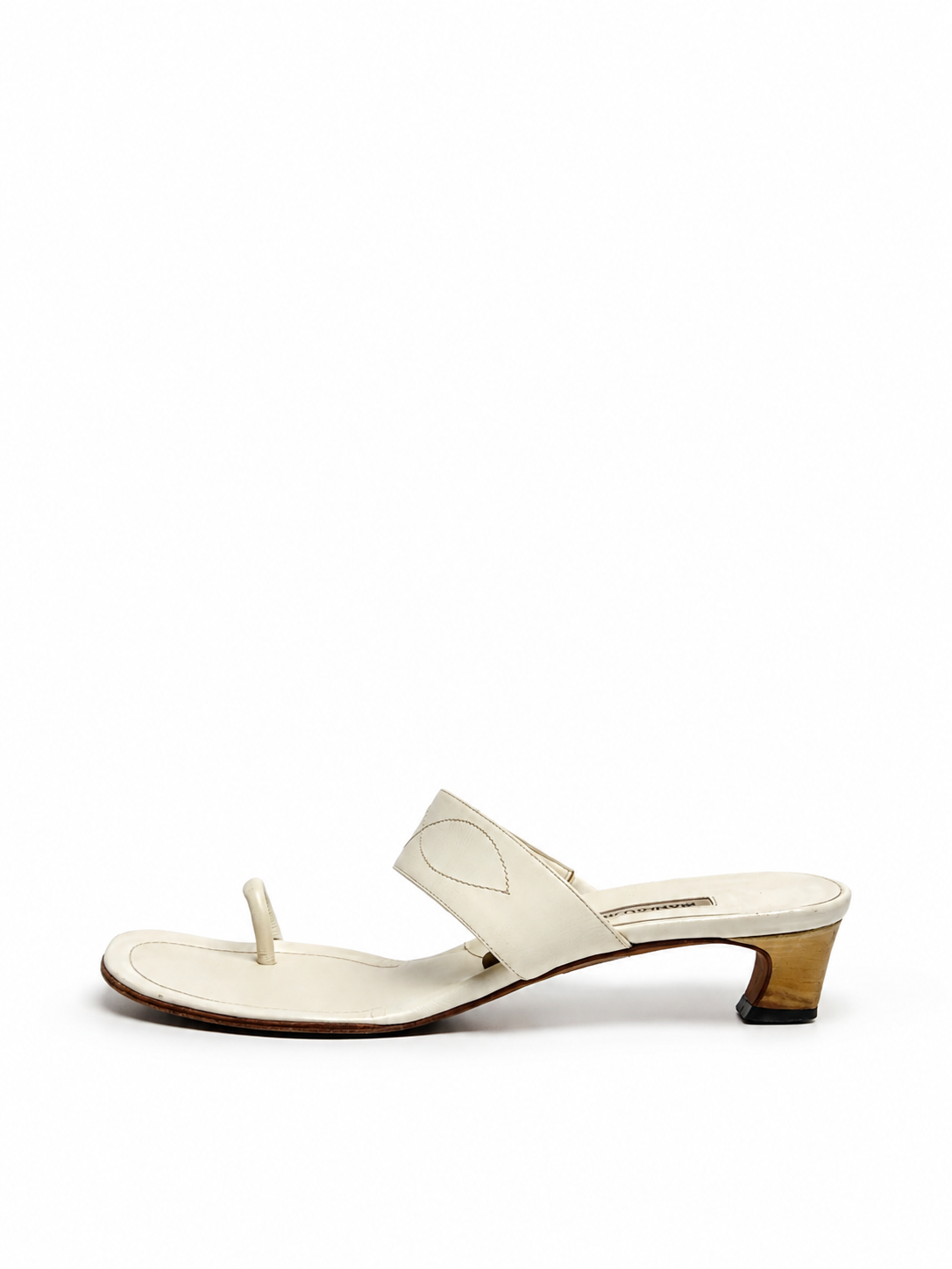 Manolo Blahnik Leather Heel - Size 39.5 - GIMI RARITY