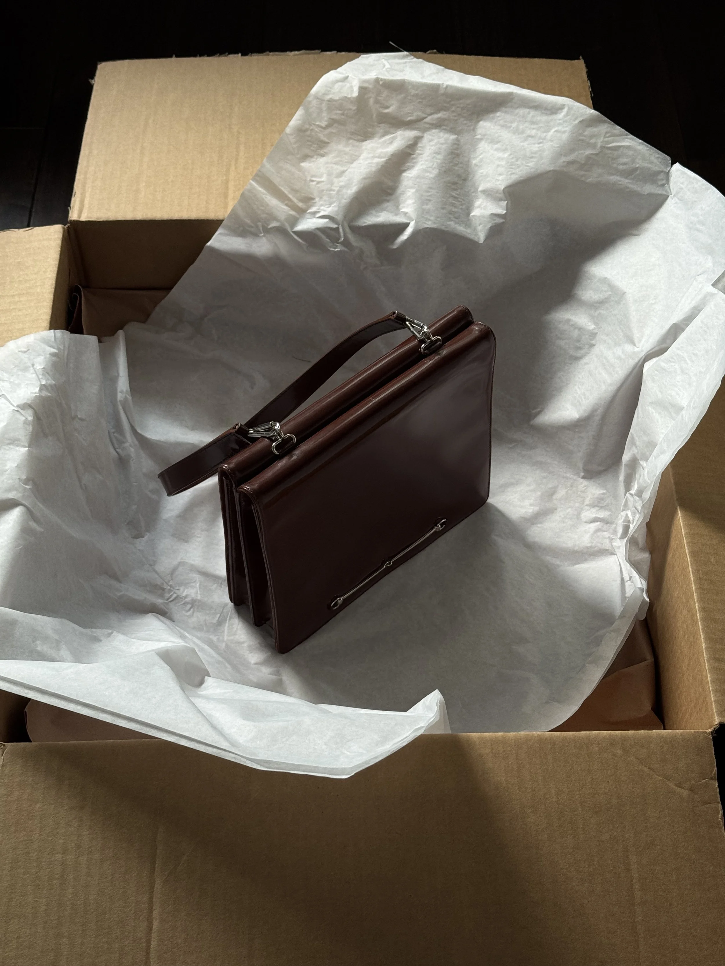 Gucci by Tom Ford Brown Horsebit Purse - GIMI RARITY