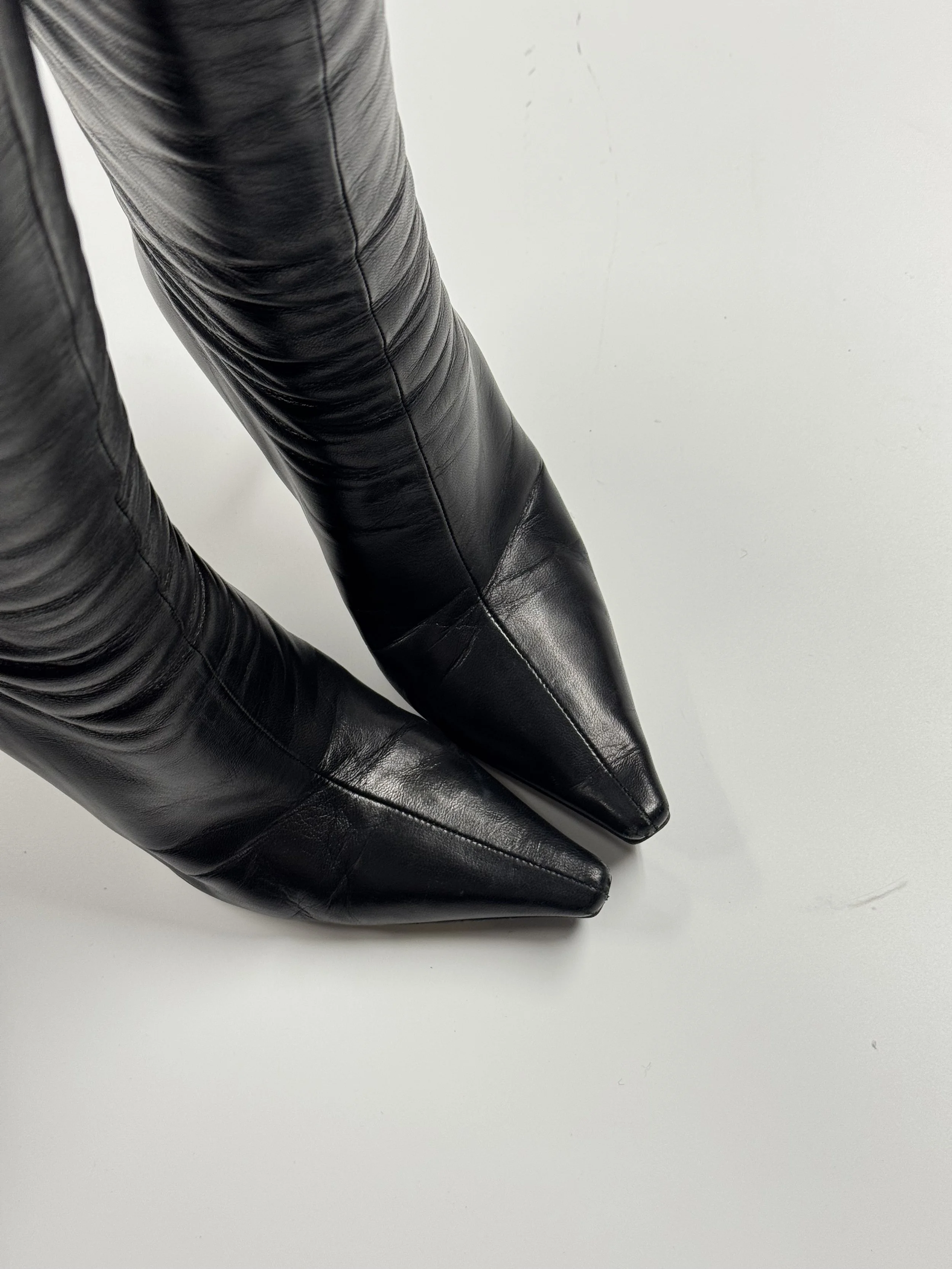 Jimmy Choo Pointed Toe Boots - Size 36.5 - GIMI RARITY