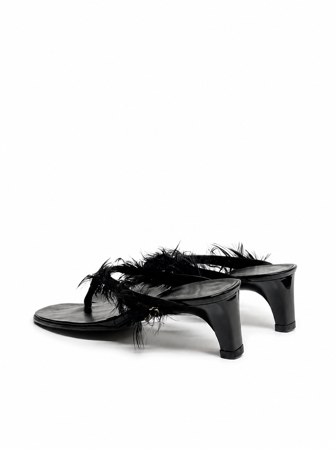 Gucci Feather Thong Mules - Size 6 - GIMI RARITY