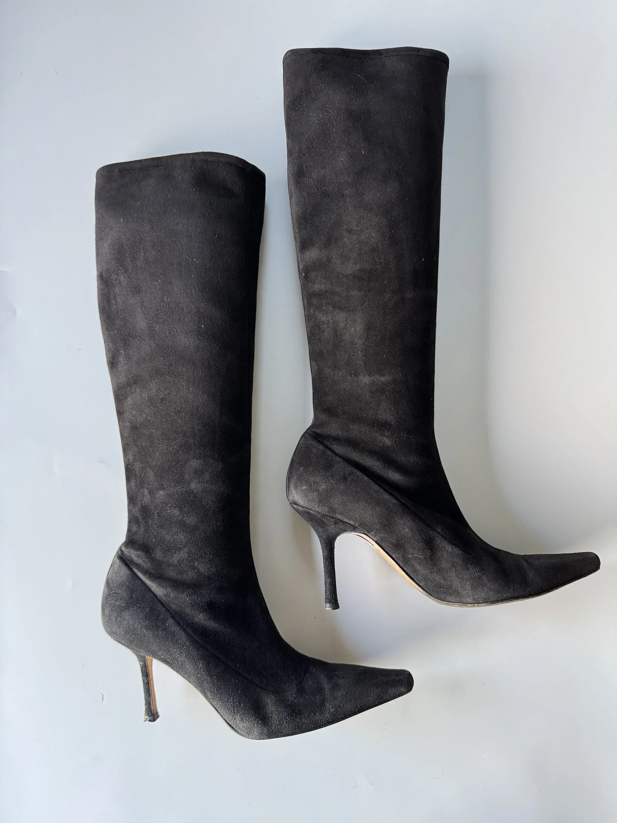 Jimmy Choo Suede Boots - Size 39.5 - GIMI RARITY