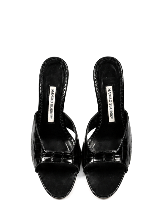 Manolo Blahnik Croc Heels - Size 5.5 - GIMI RARITY