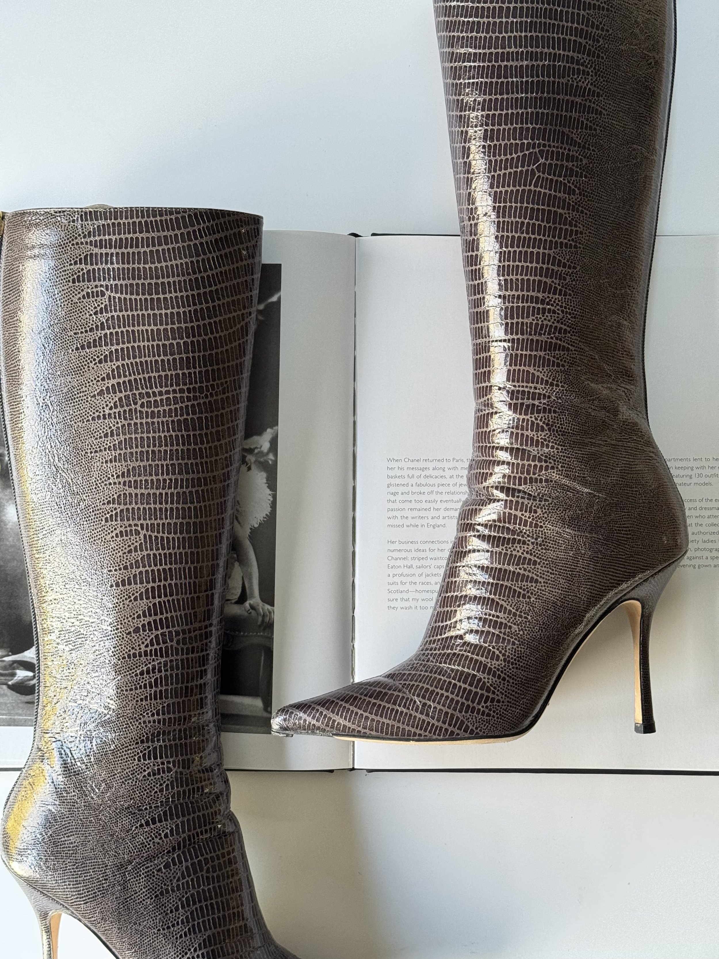 Jimmy Choo Pointed Toe Boots - Size 37 - GIMI RARITY