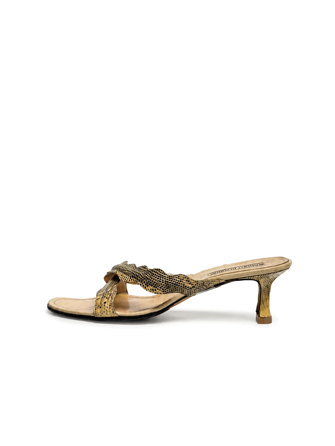 Manolo Blahnik Snake Heels - Size 8 - GIMI RARITY