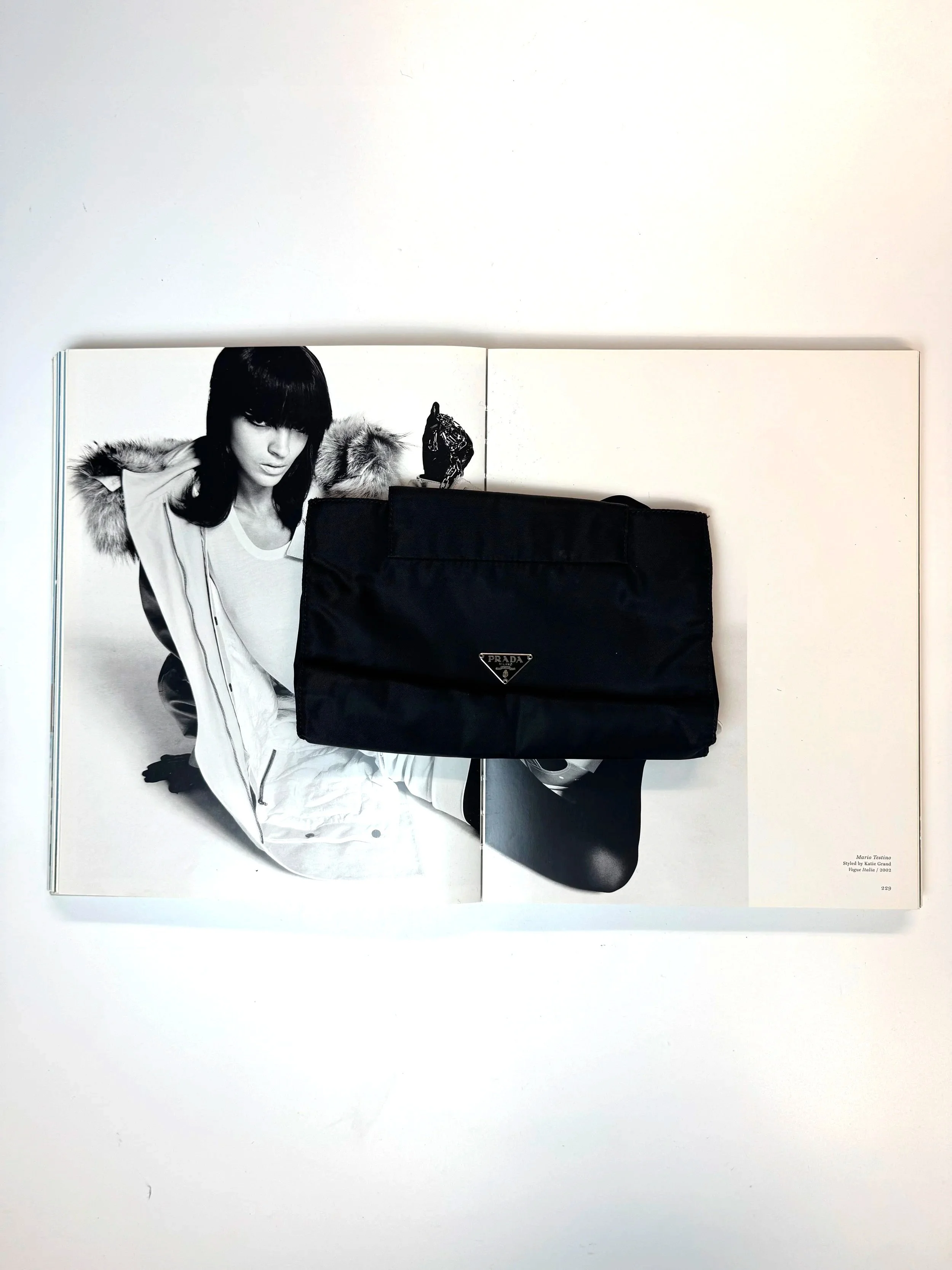 Prada Black Nylon Clutch - GIMI RARITY