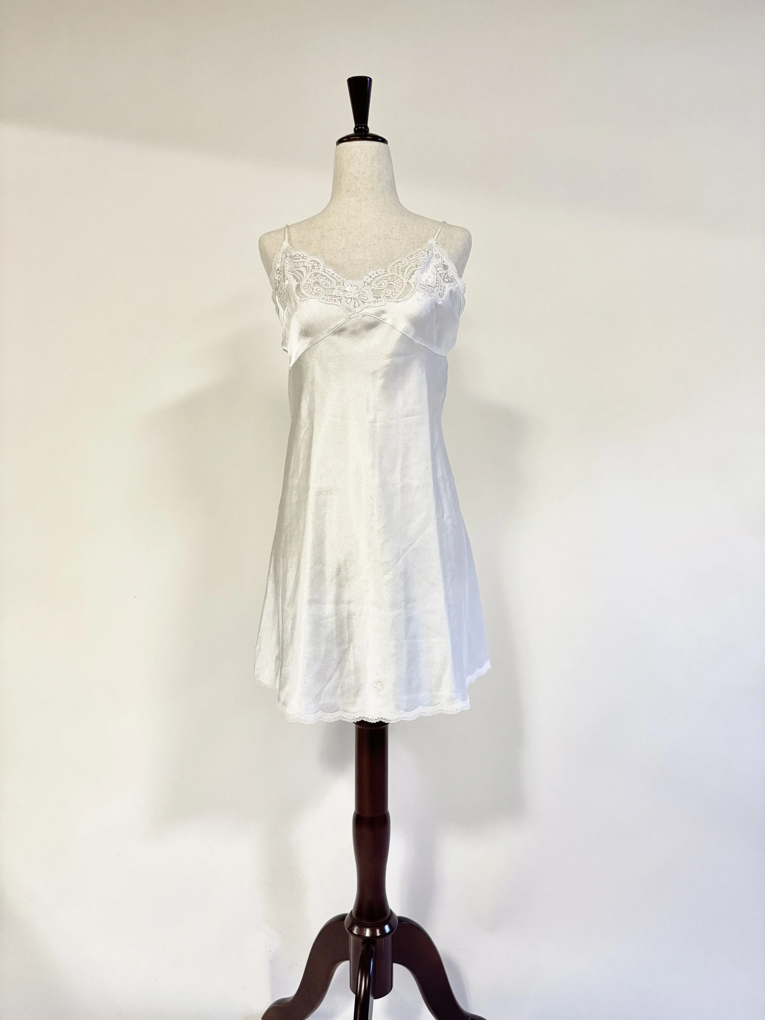 Christian Dior White Mini Chemise - Size Small