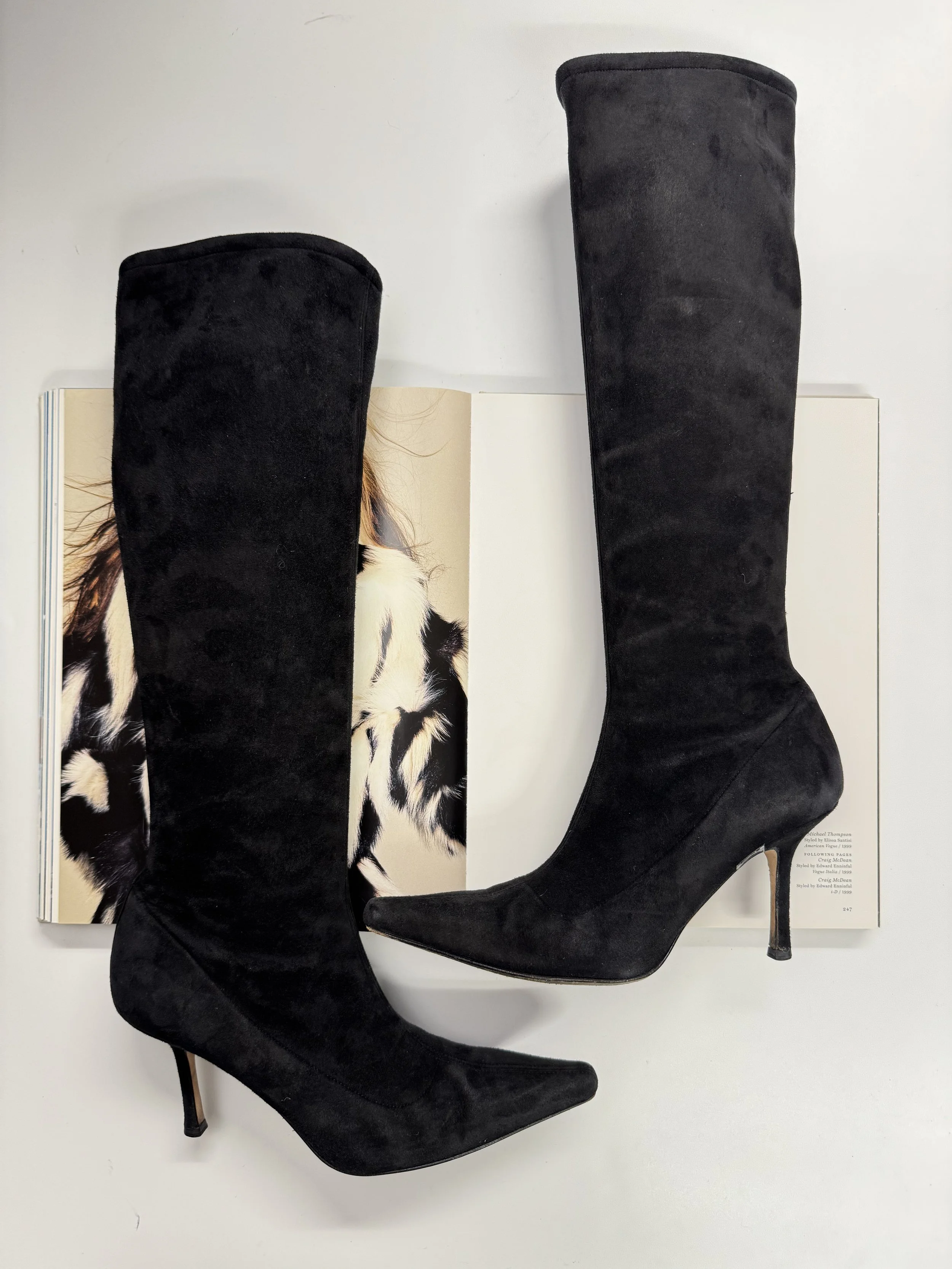 Jimmy Choo Suede Boots - Size 39.5 - GIMI RARITY