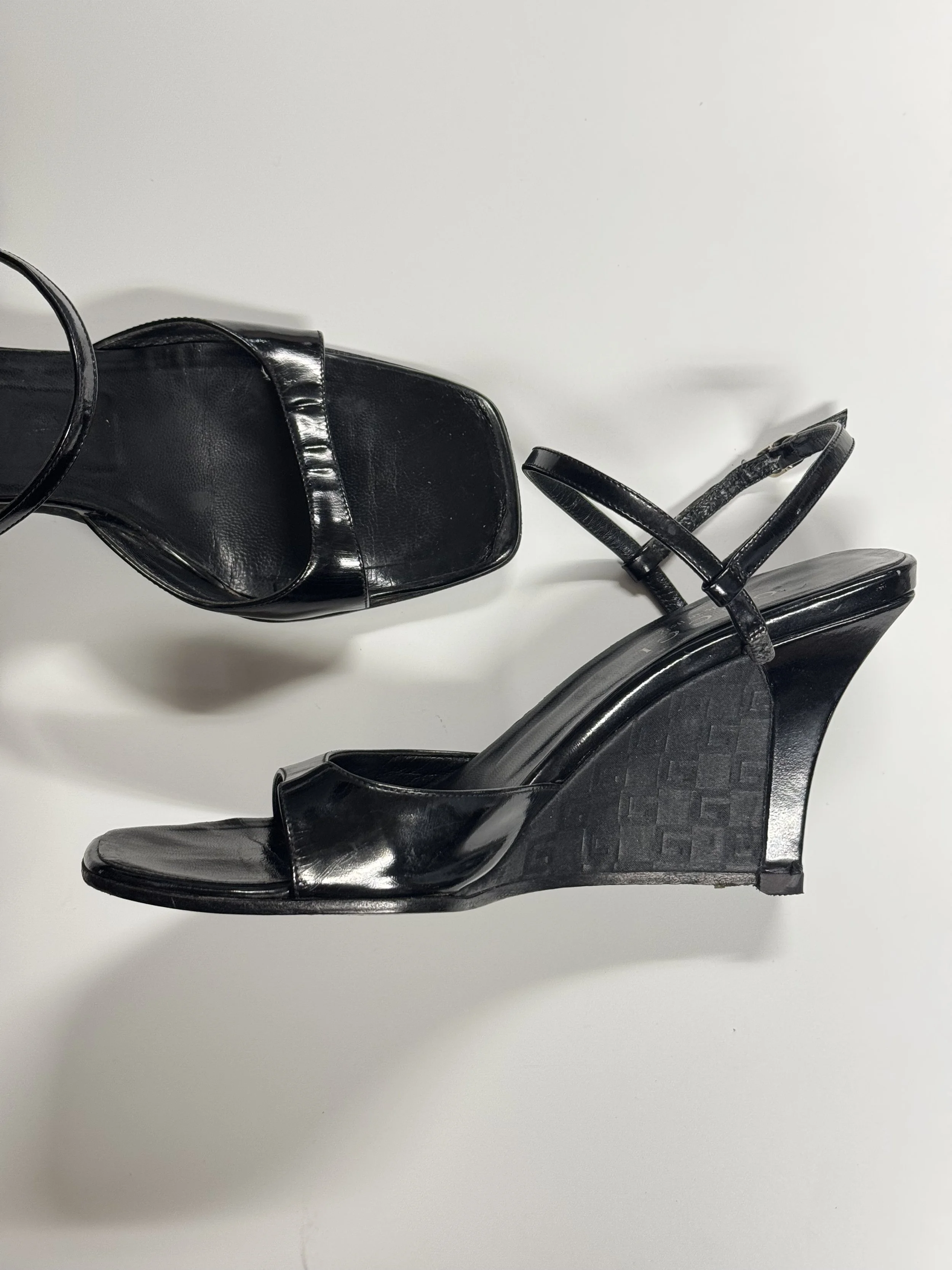 Gucci Monogram Wedges - Size 6 - GIMI RARITY