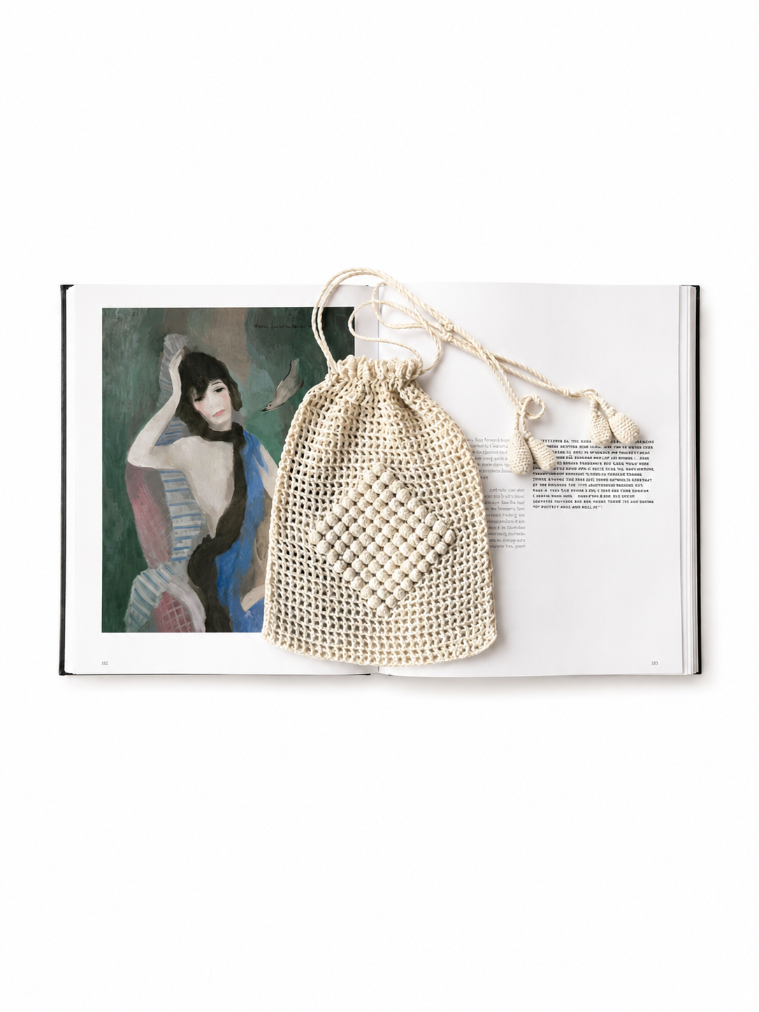 Vintage White Crochet Purse