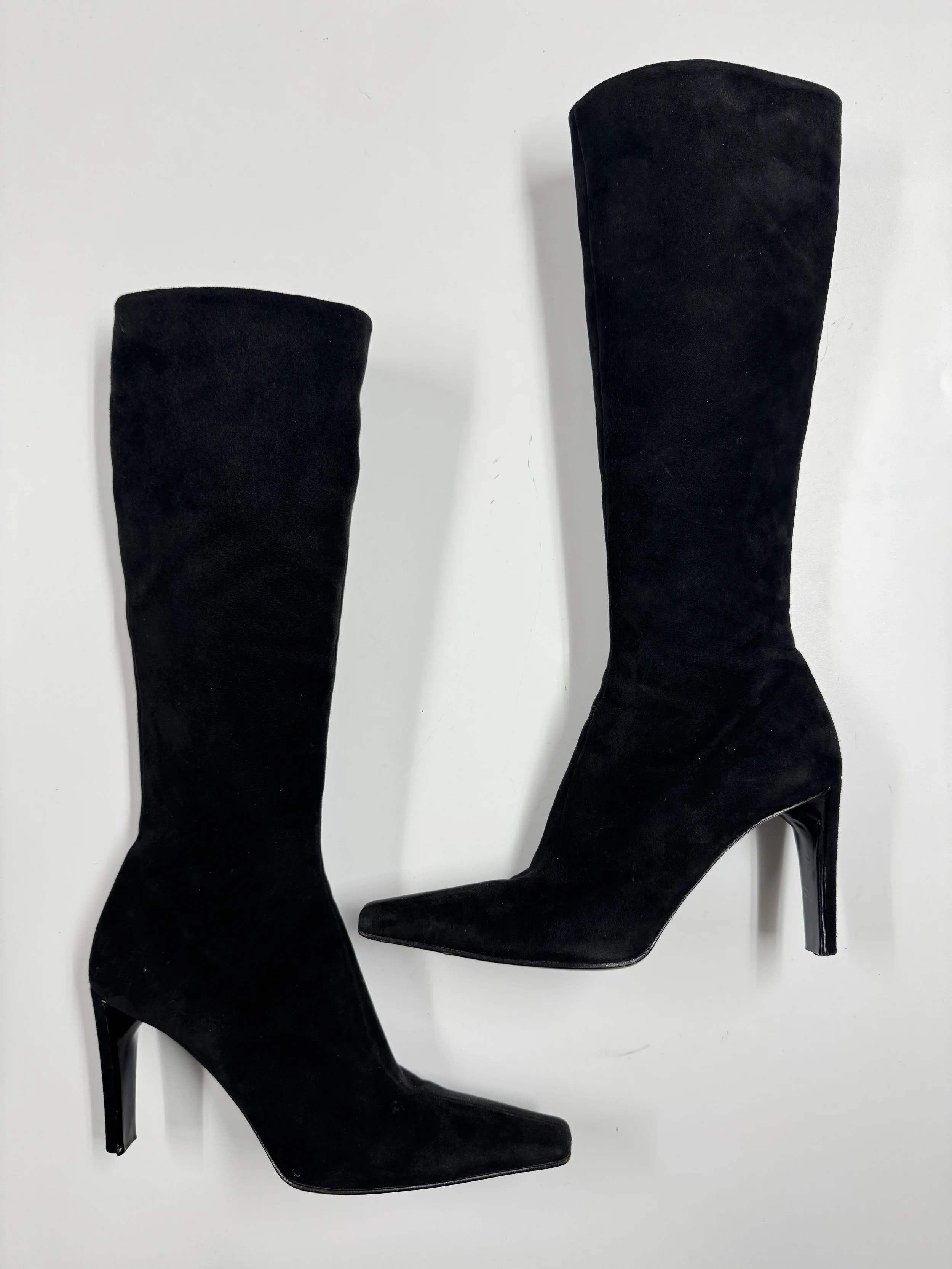 Prada Suede Pointed Toe Boots - Size 37 - GIMI RARITY