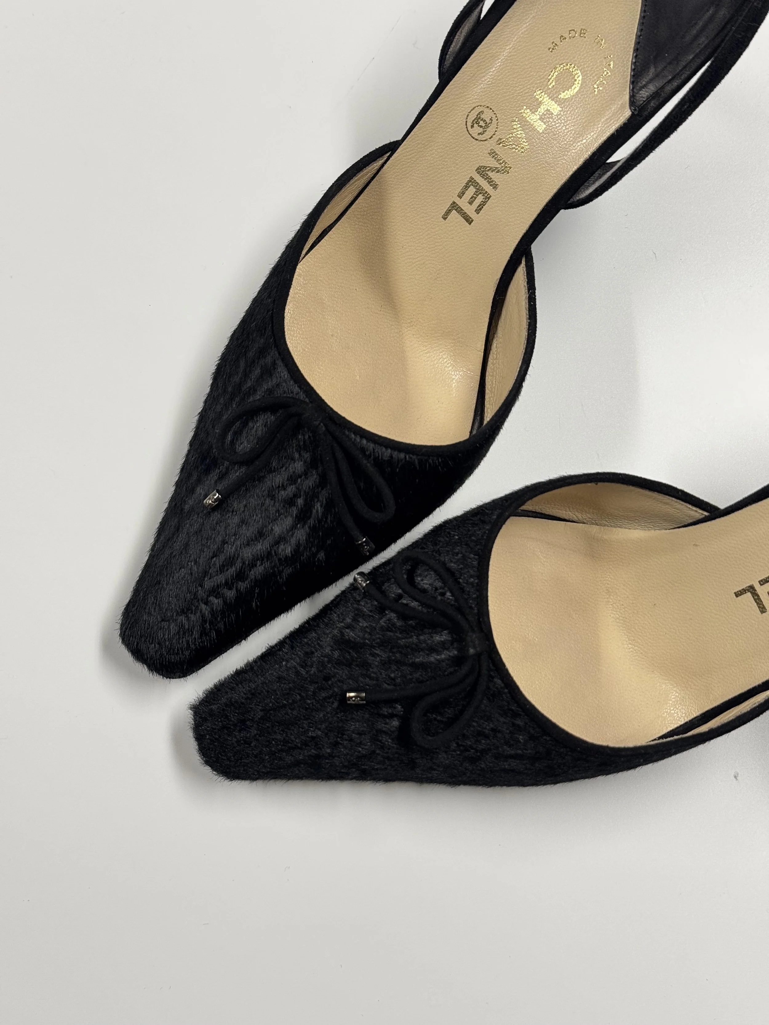 Chanel Ponyhair Slingbacks - Size 38 - GIMI RARITY