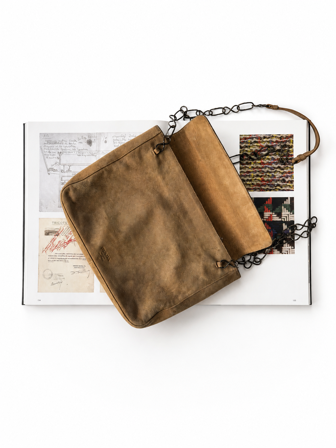 Prada Suede Chain Bag - GIMI RARITY