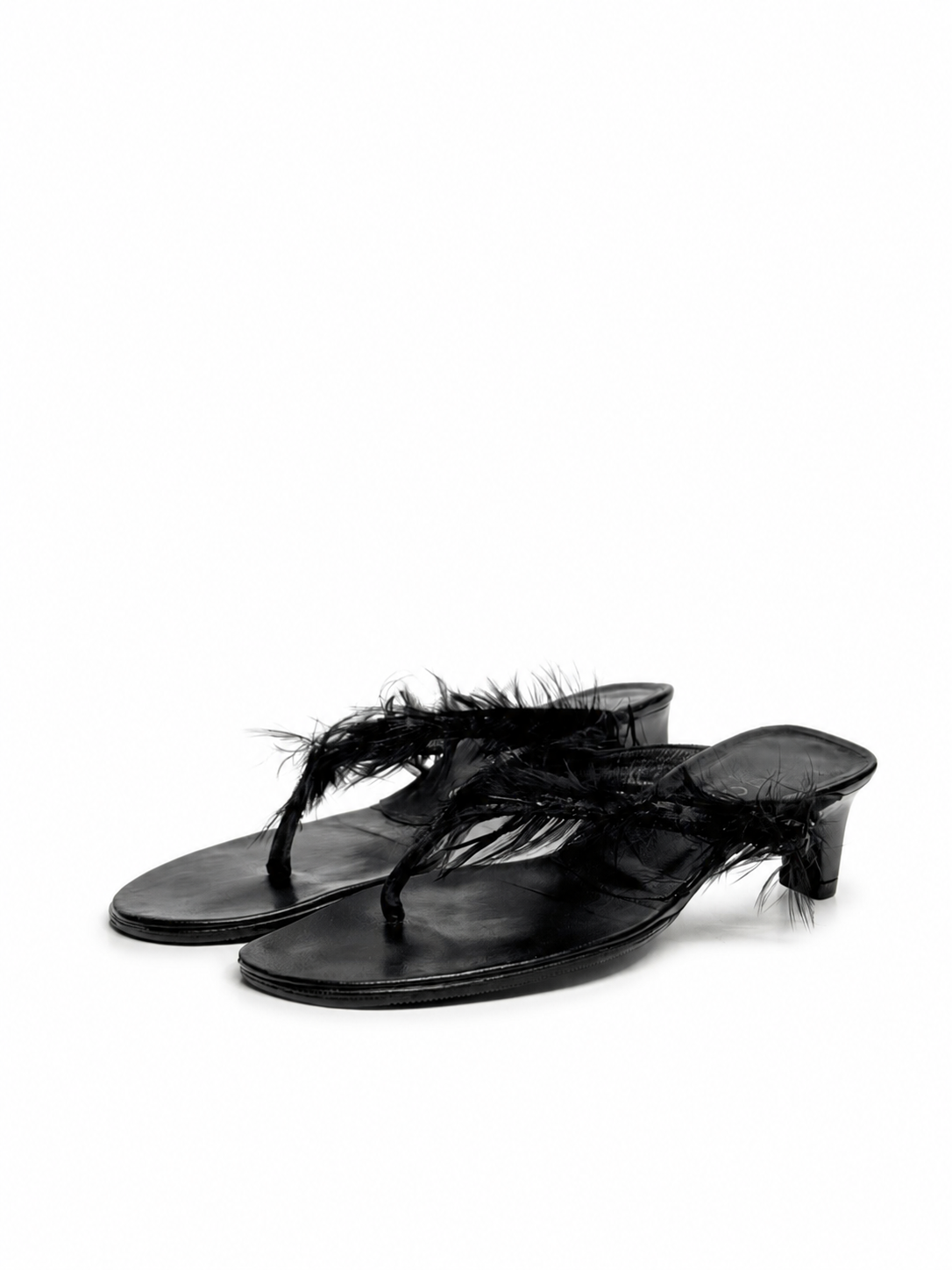 Gucci Feather Thong Mules - Size 6 - GIMI RARITY