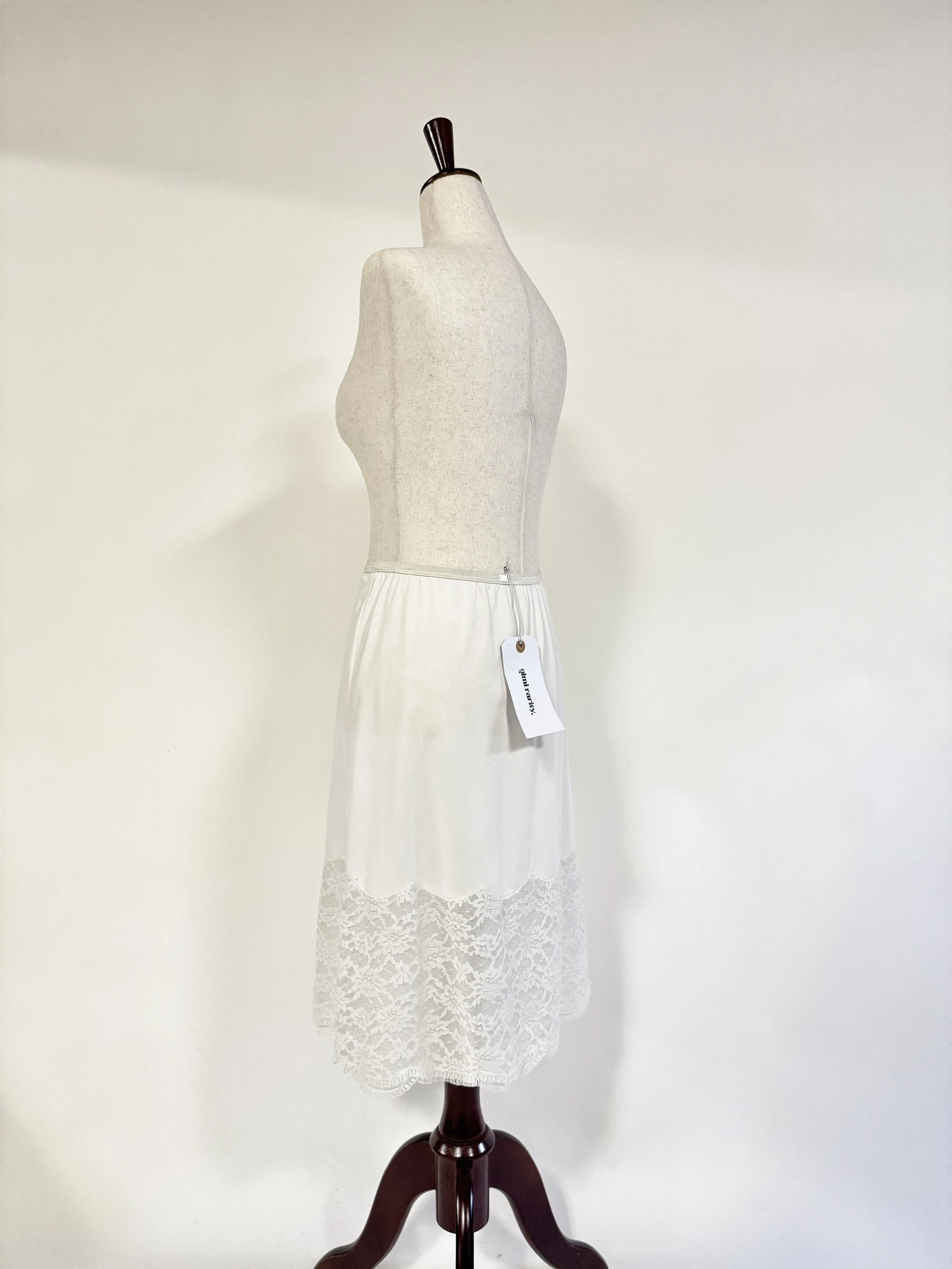 White Slip Skirt - Size Small - GIMI RARITY