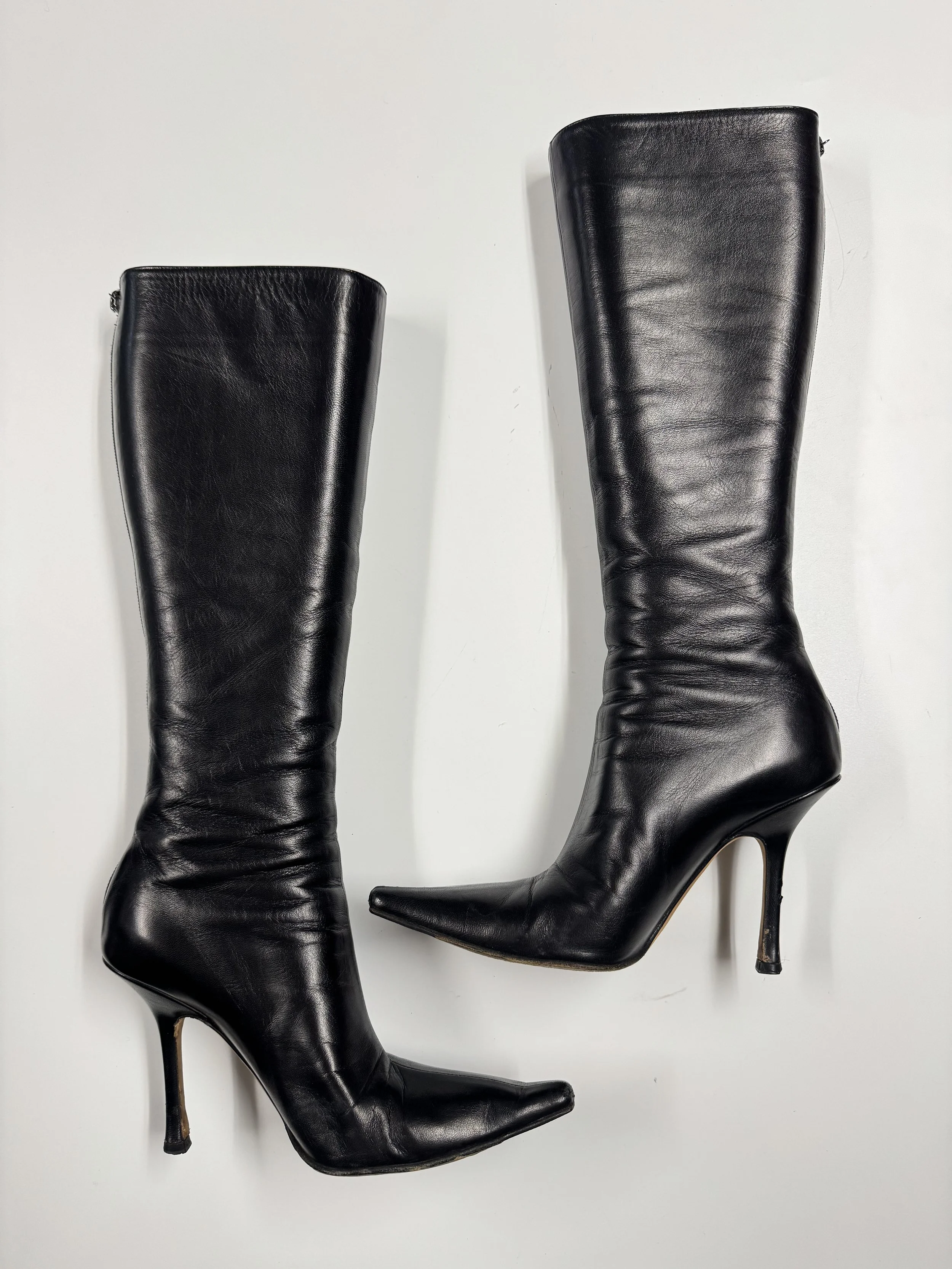 Jimmy Choo Pointed Toe Boots - Size 36.5 - GIMI RARITY