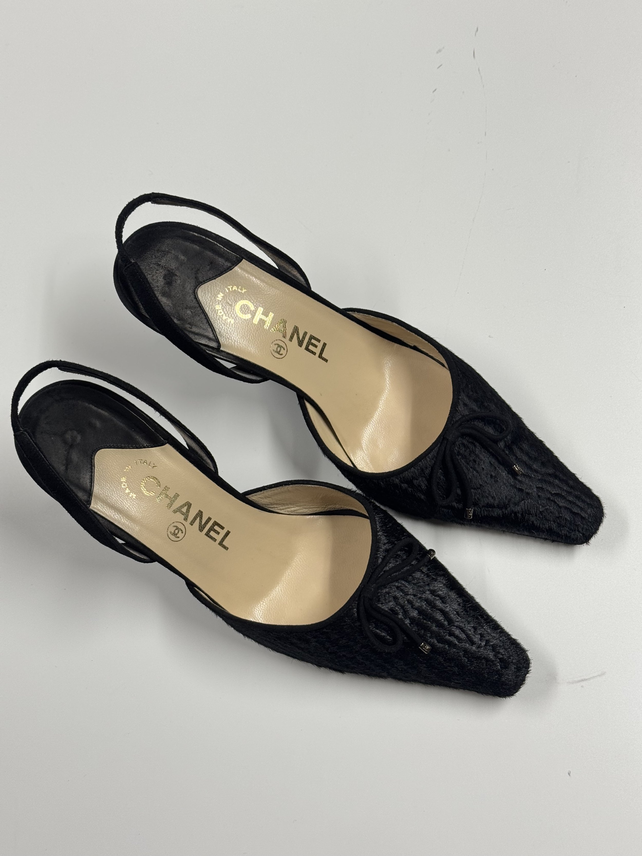 Chanel Ponyhair Slingbacks - Size 38 - GIMI RARITY