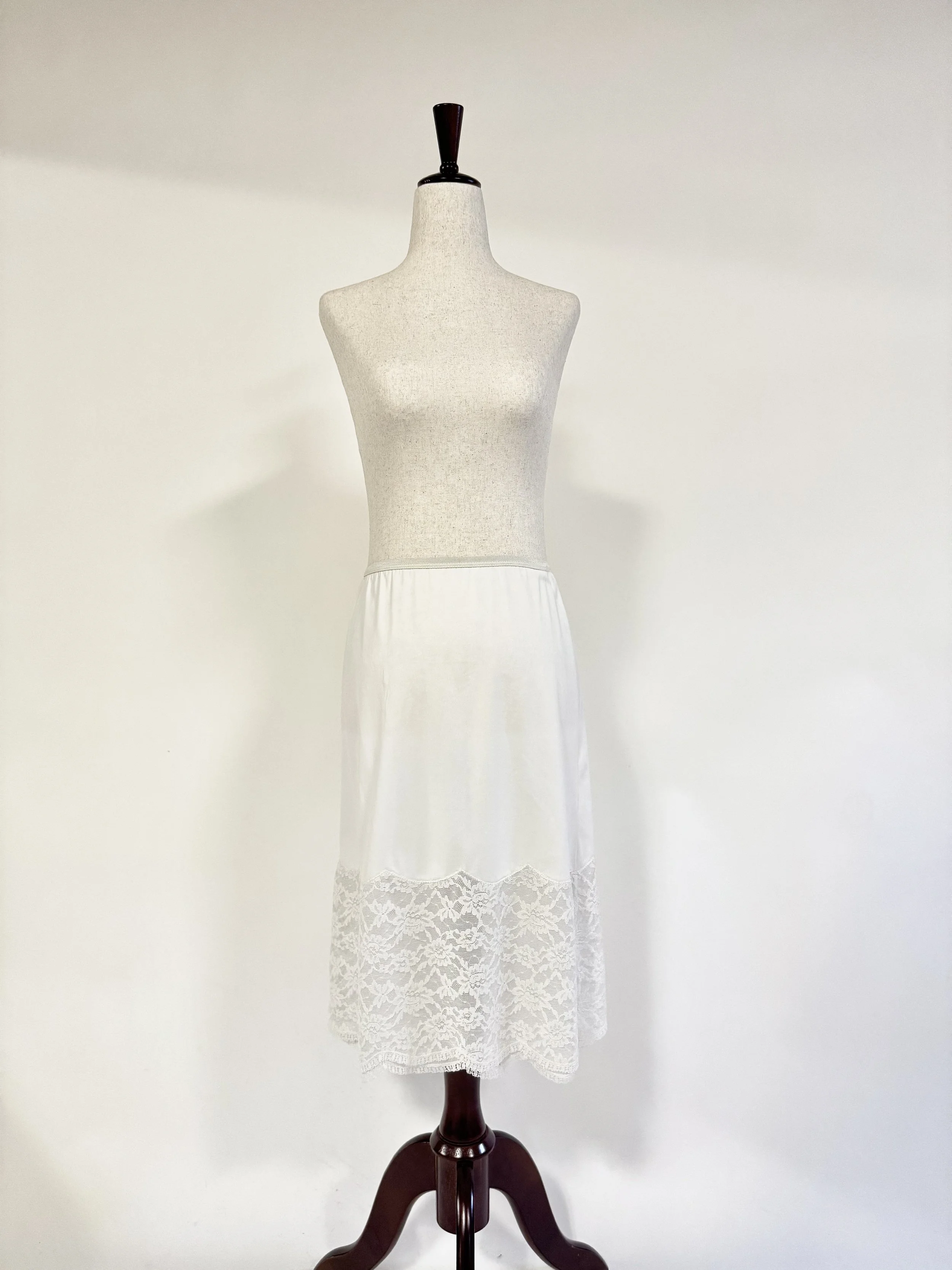 White Slip Skirt - Size Small