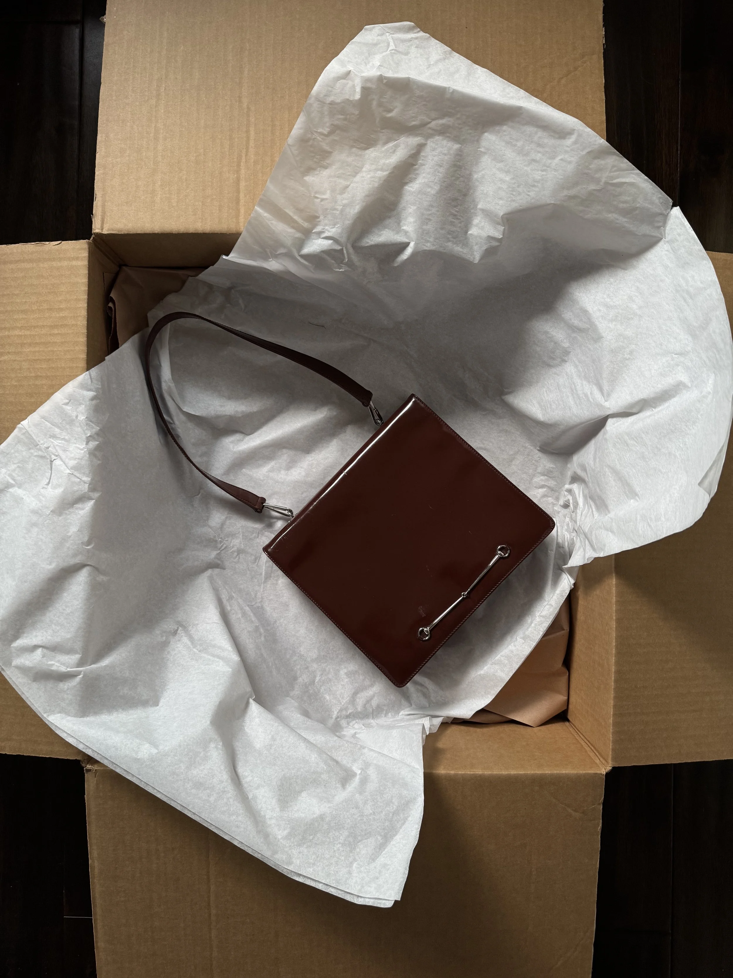 Gucci by Tom Ford Brown Horsebit Purse - GIMI RARITY