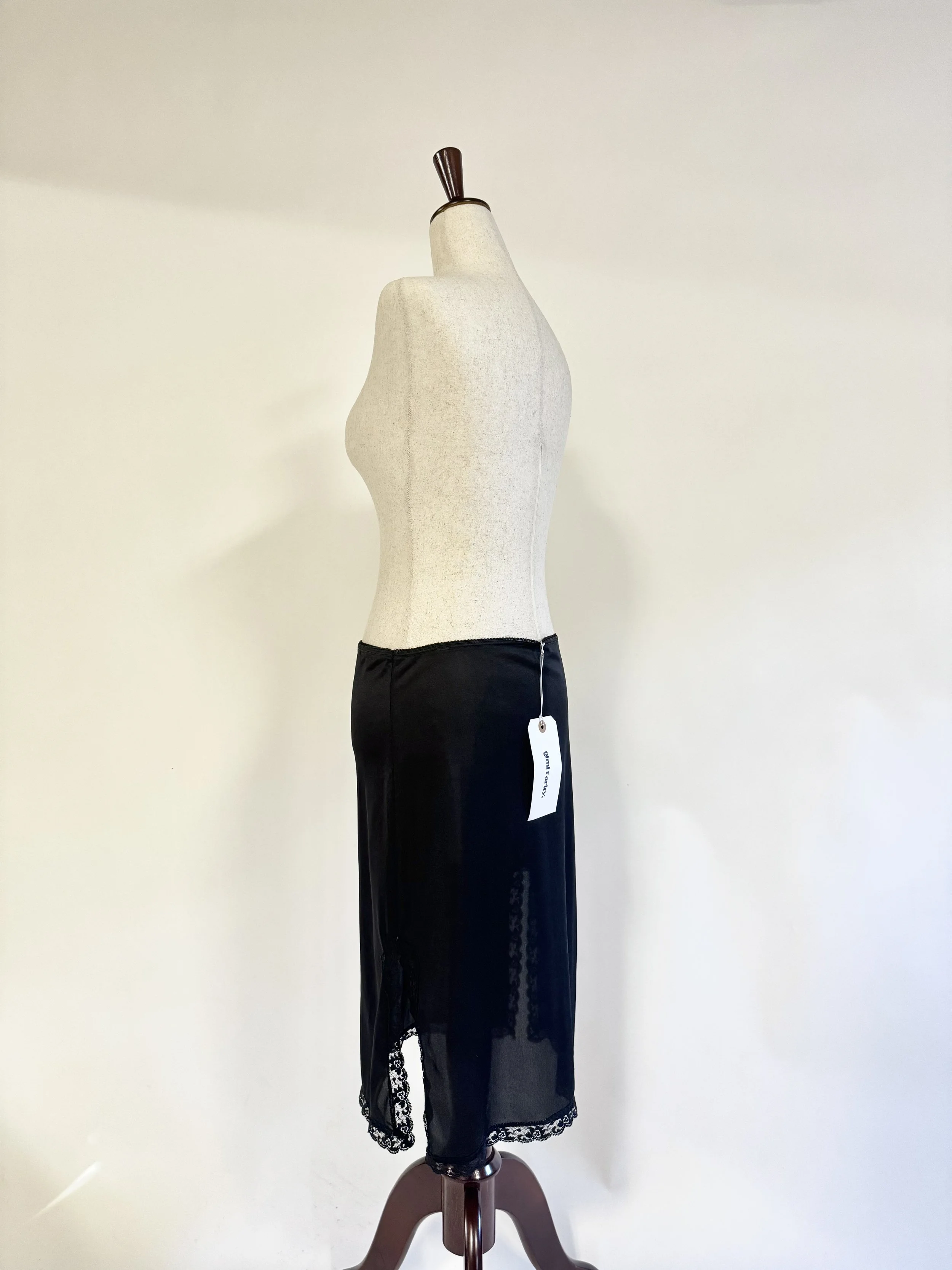 Black Slip Skirt - Size Medium - GIMI RARITY