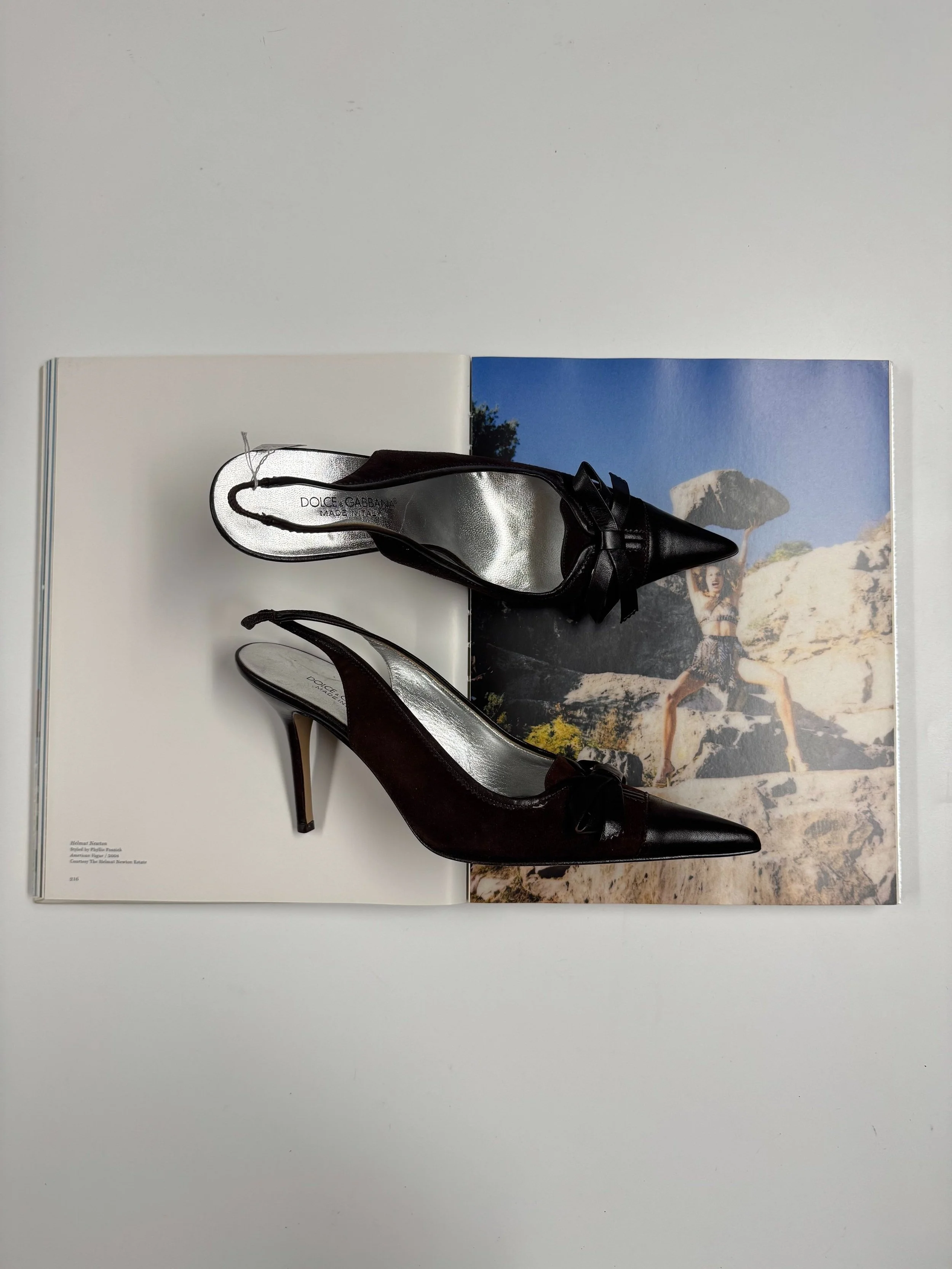Dolce & Gabbana Suede Heels - Size 40 - GIMI RARITY