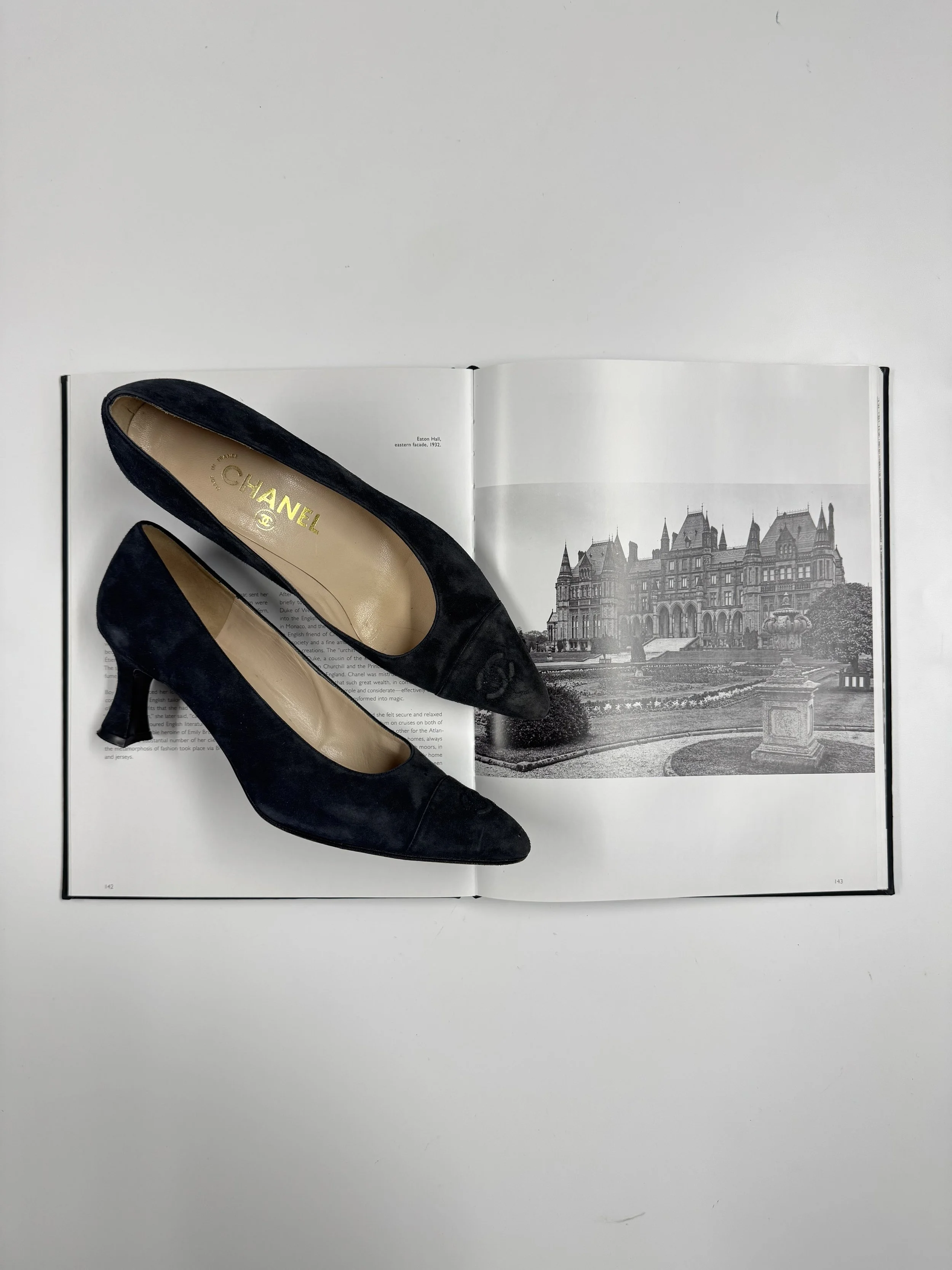 Chanel Suede Chevre Heels - Size 40 - GIMI RARITY