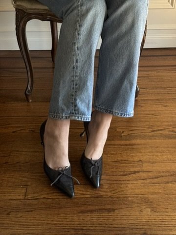 Manolo Blahnik Leather and Suede Heels - Size 38.5 - GIMI RARITY
