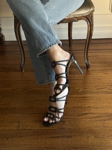 Manolo Blahnik Leather Strappy Heels - Size 41 - GIMI RARITY