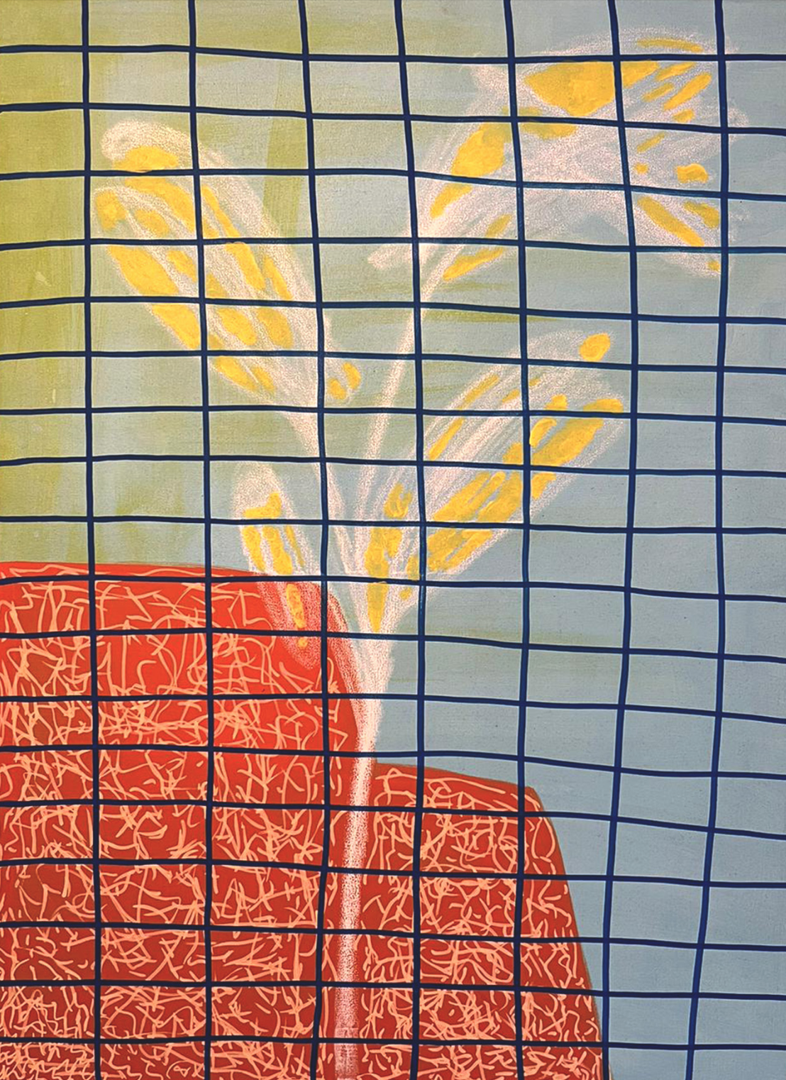 acrylic/wasco/marker on canvas