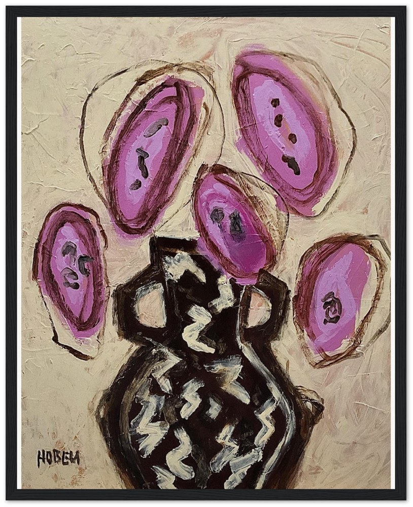 #104 MODERN PINK ABSTRACT FLORAL ORIGINAL 20" X 24" X 1.5" STRETCHED CANVAS UNFRAMED  $850
PRINTS AVAILABLE