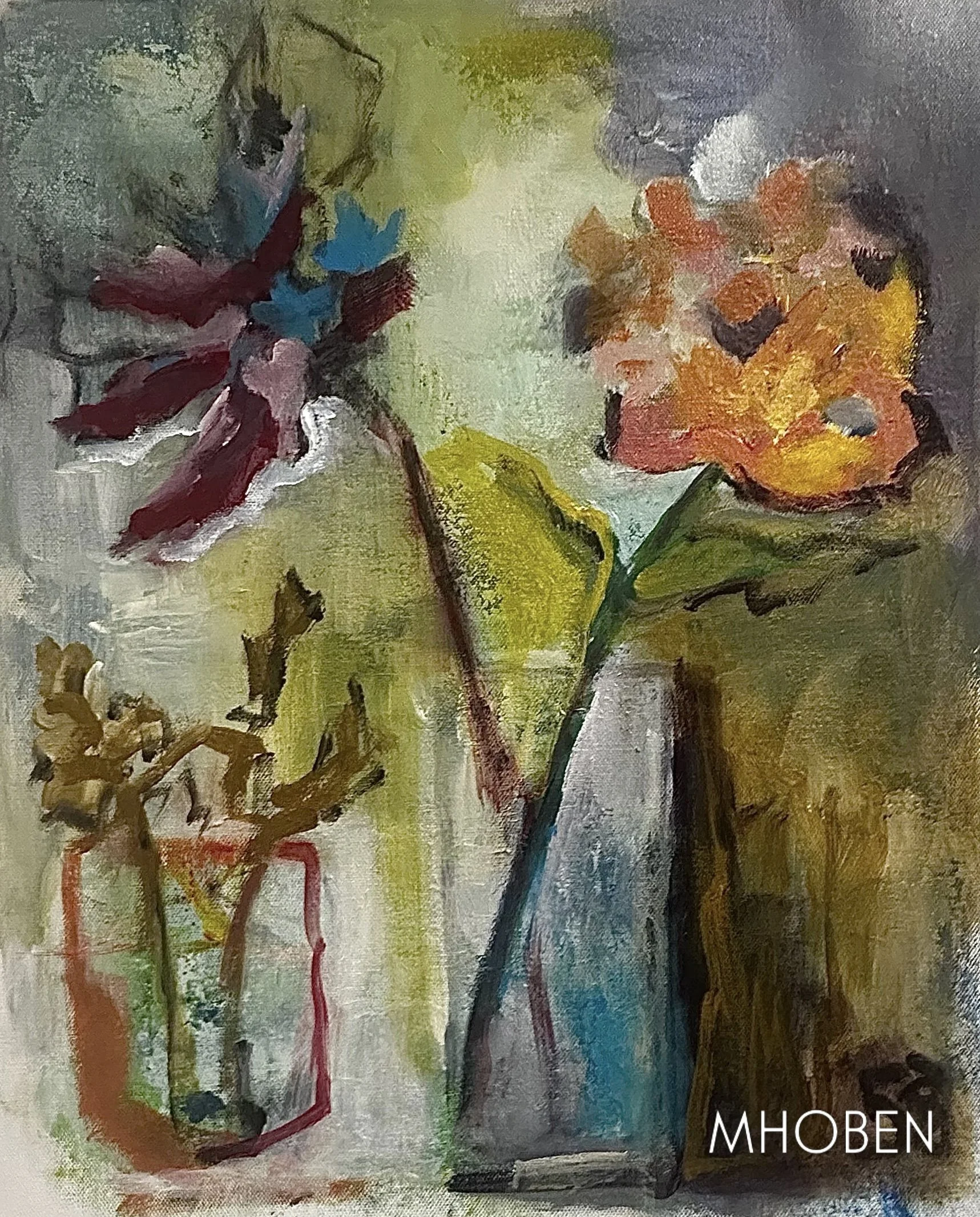 #101/ORIGINAL 16" x 20" acrylic painting on canvas paper also comes in different size prints