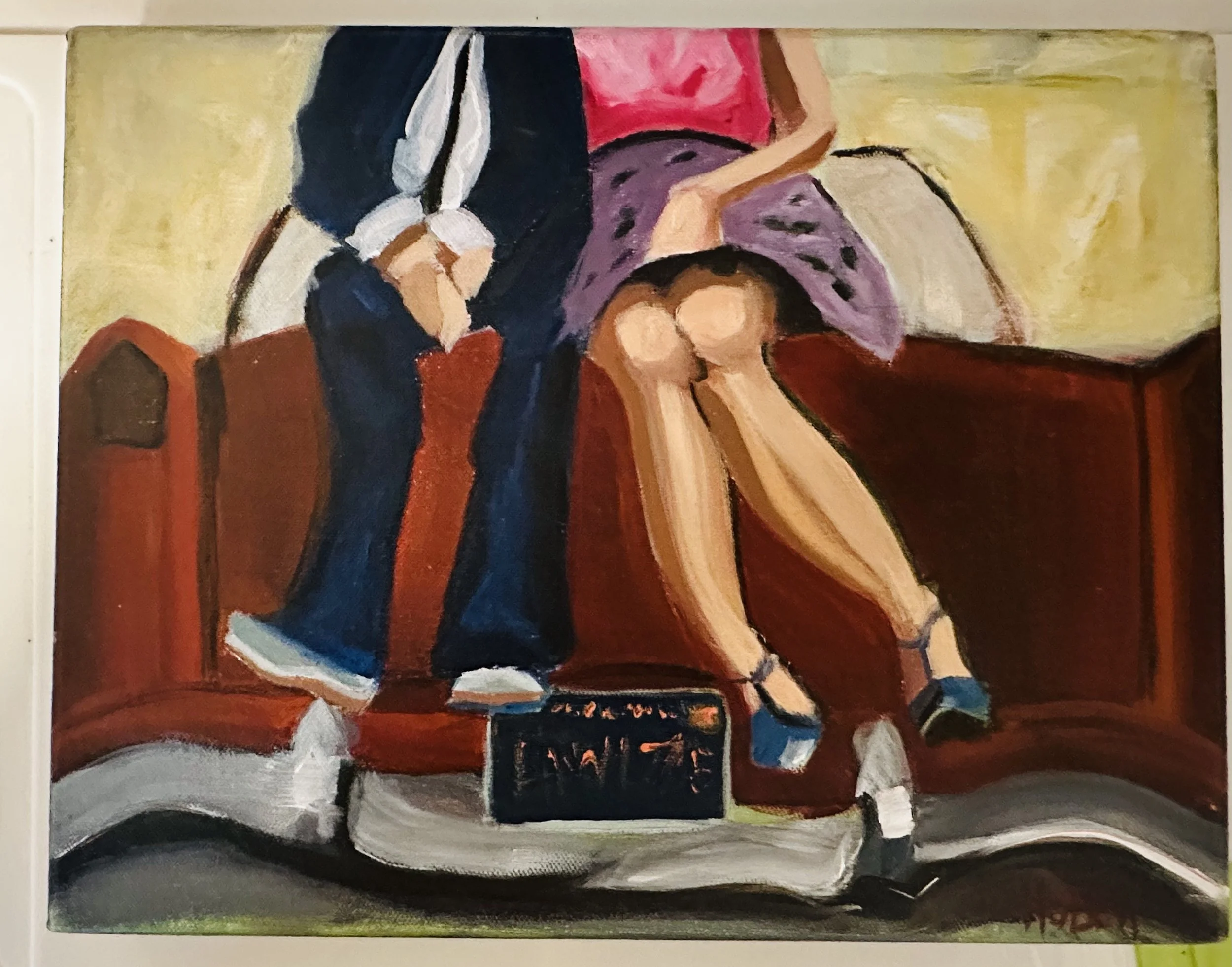 Drive In/ Acrylic/ 14" x 11" x1.5"/ 2019
Stretched Canvas Available $200